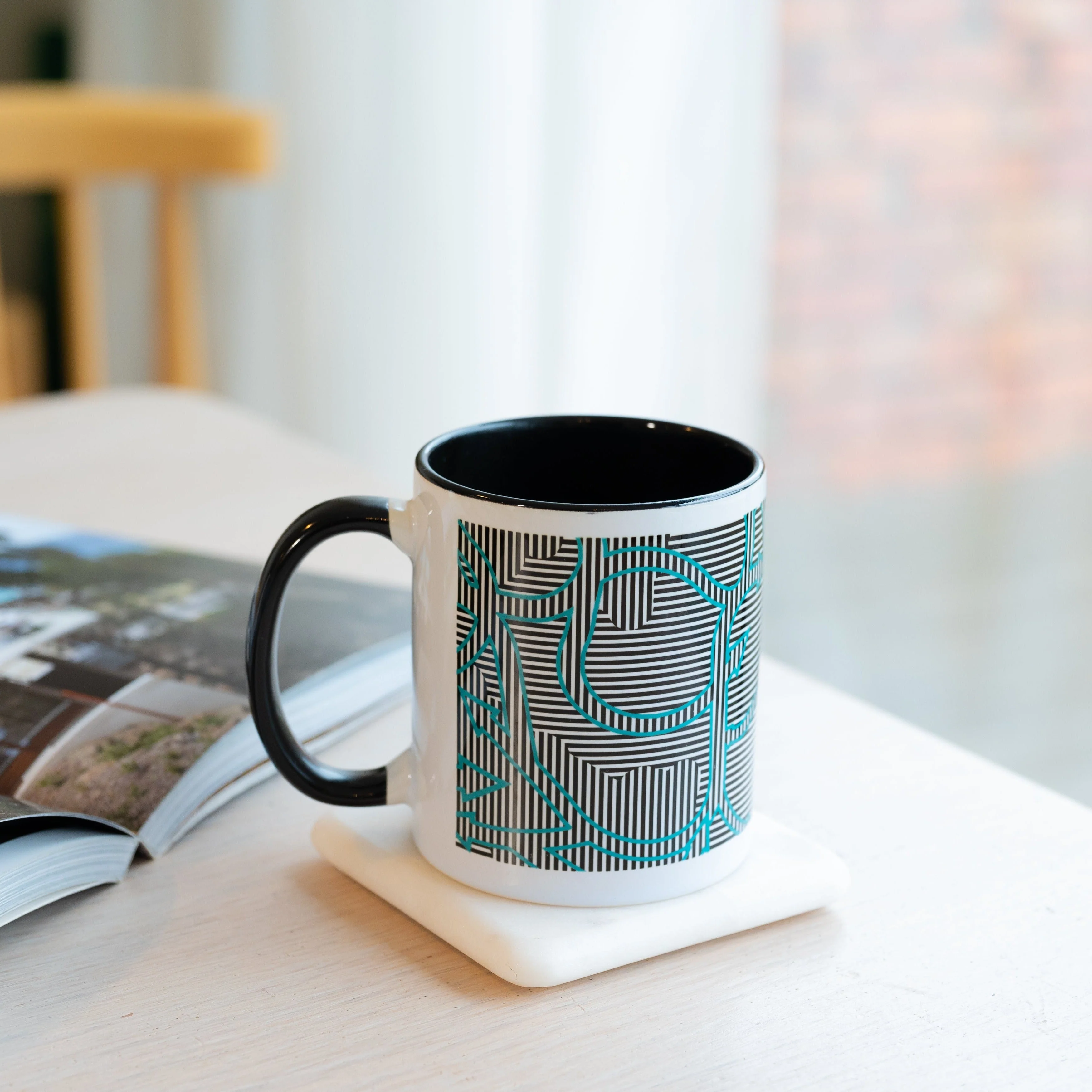 Sue Timney - Blue Arrow Mug - Image 3