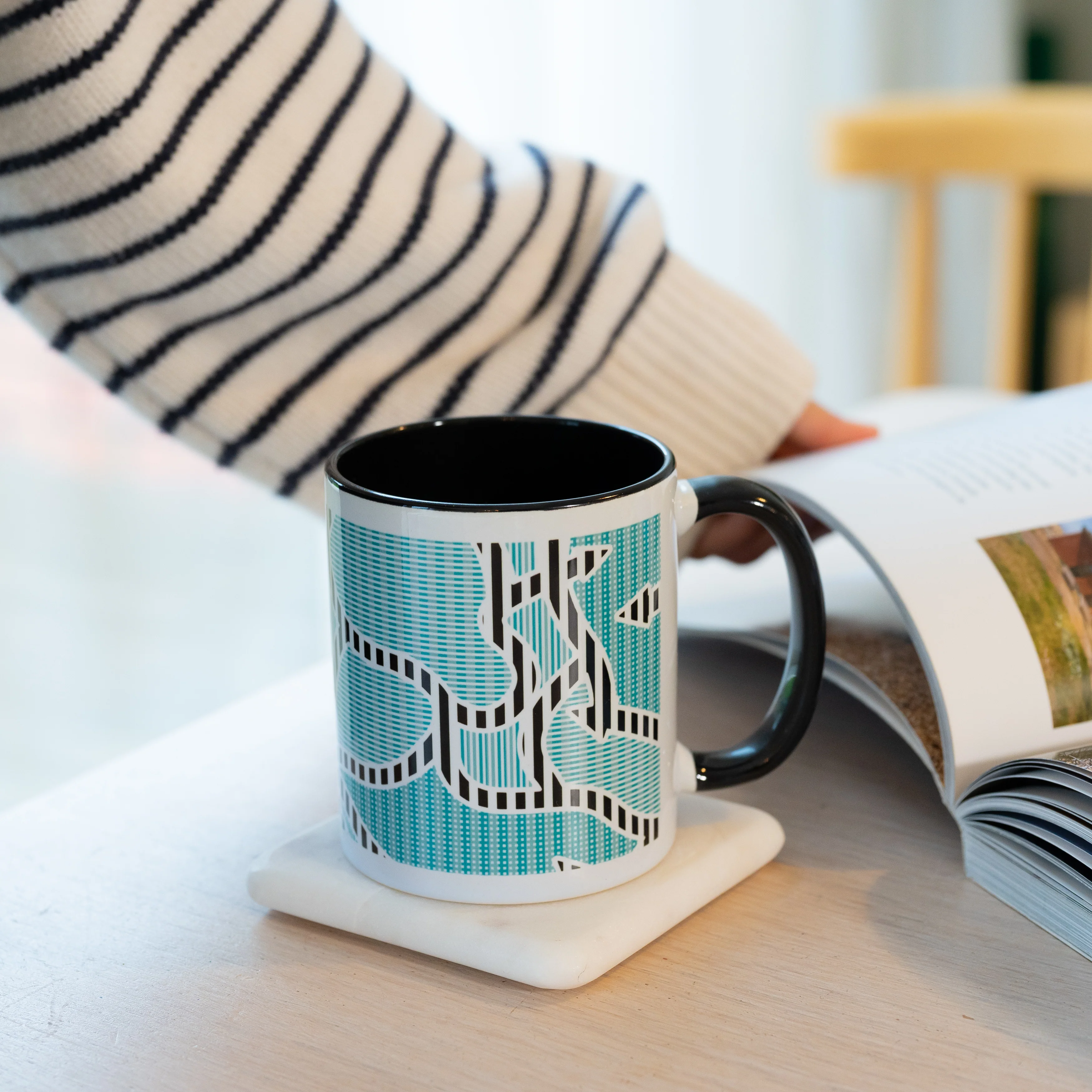 Sue Timney - Blue Arrow Mug - Image 7