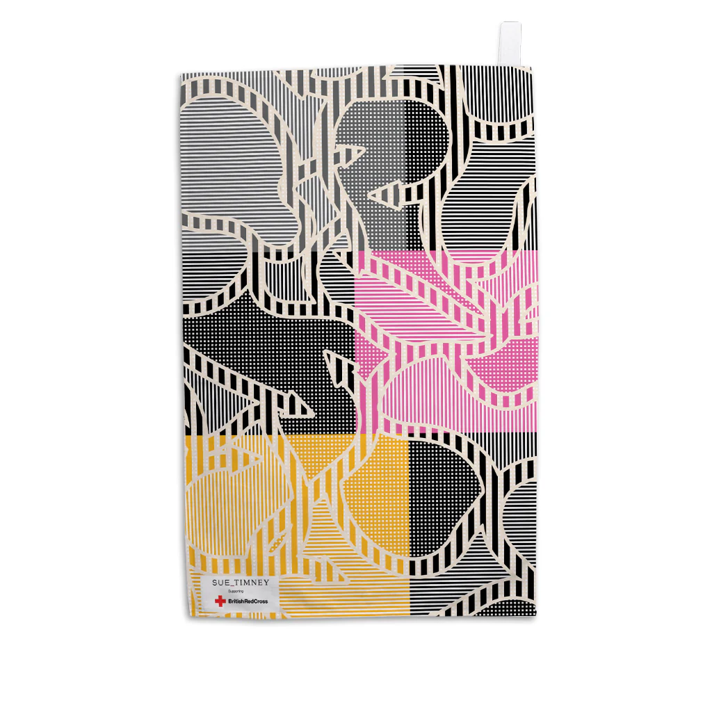 Sue Timney- Colour Block Arrow Tea Towel - Image 5
