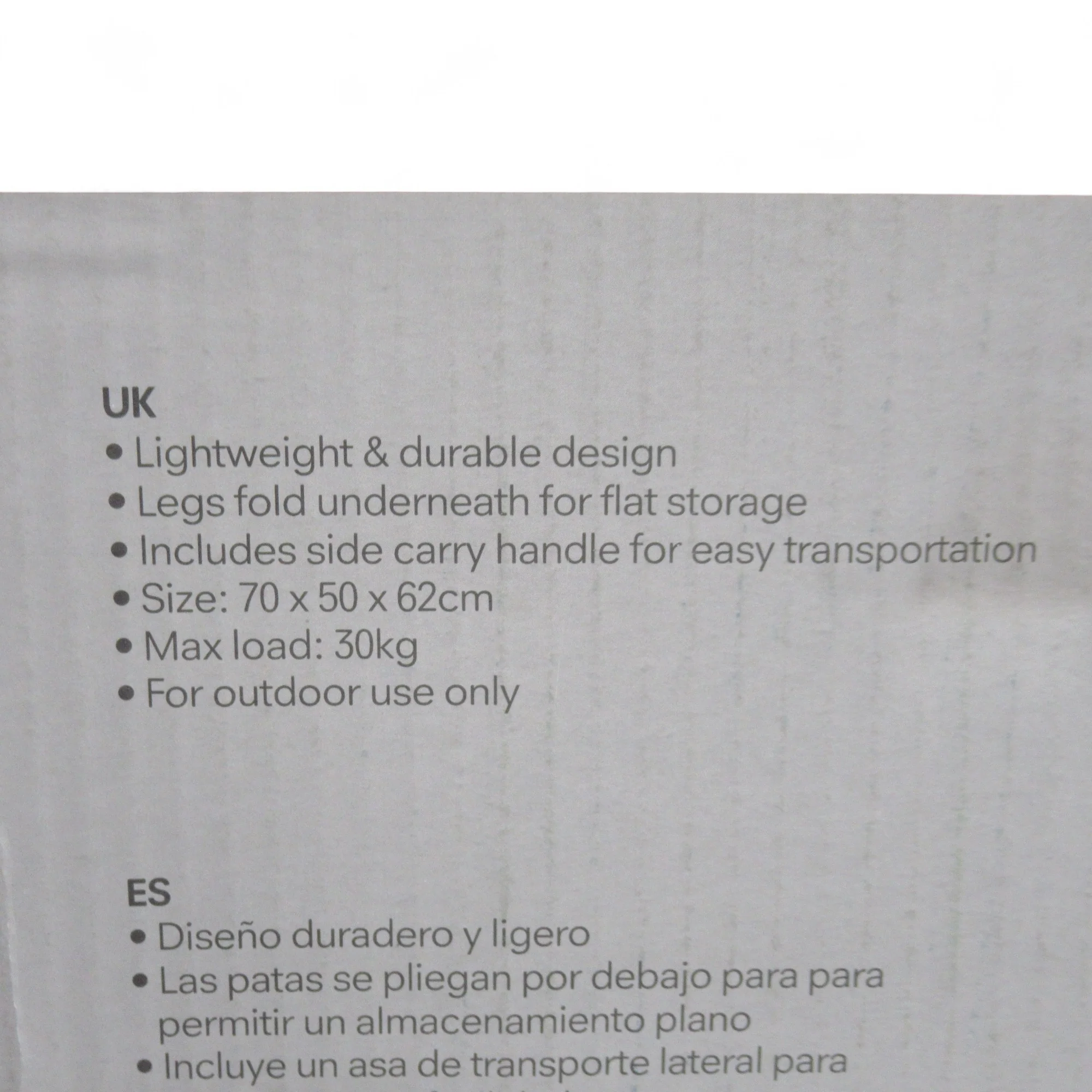 Regatta Matano Folding Table Outdoor Lightweight Compact | Pre-loved - Image 4