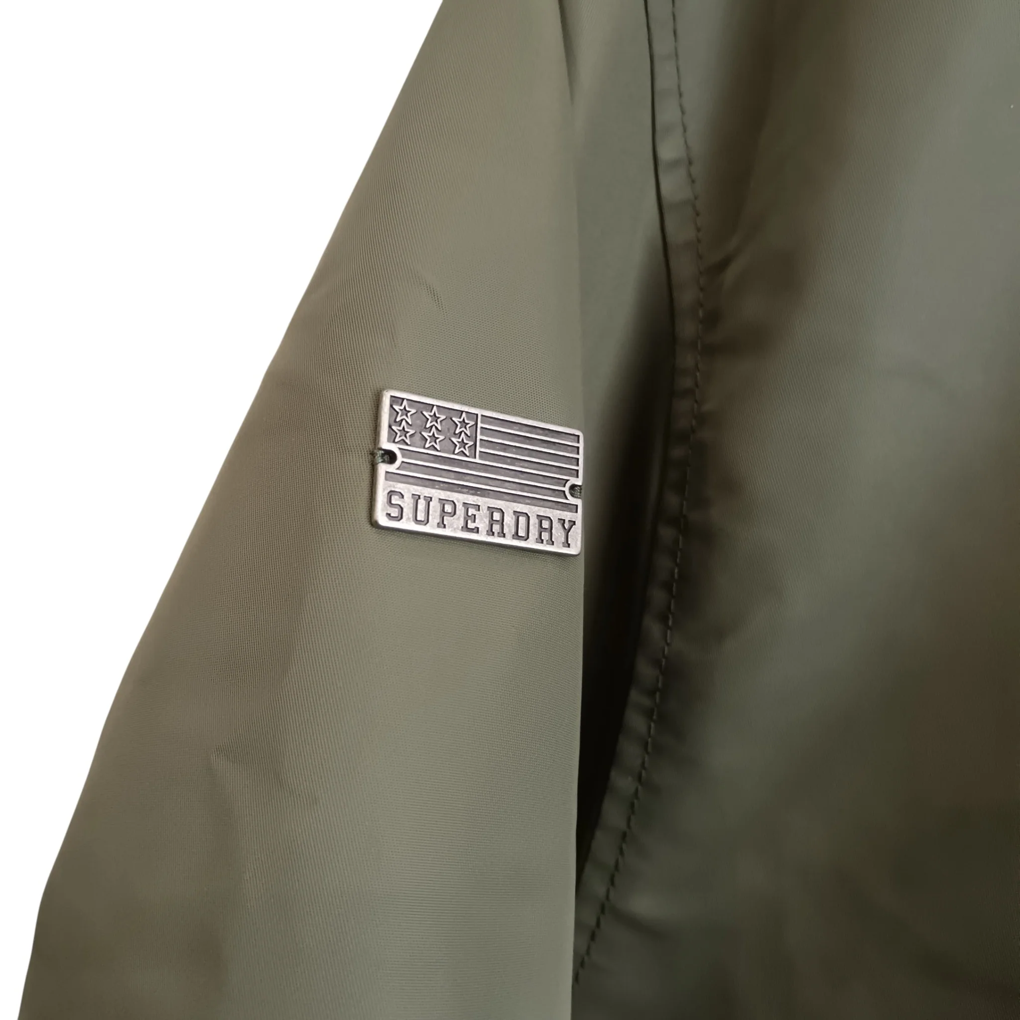 Superdry Military Inspired Ladies Dusty Olive Green Coat UK 10 -Tags On - Womenswear | Pre-loved - Image 4