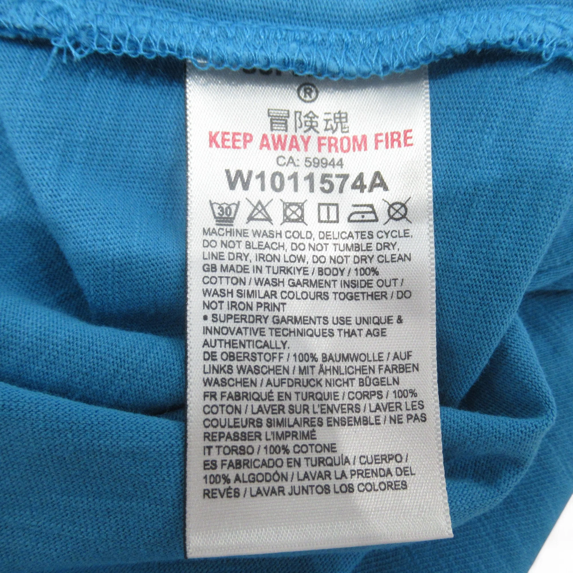 Superdry UK 14 Blue T Shirt Top Cotton Womenswear | Preloved - Image 6