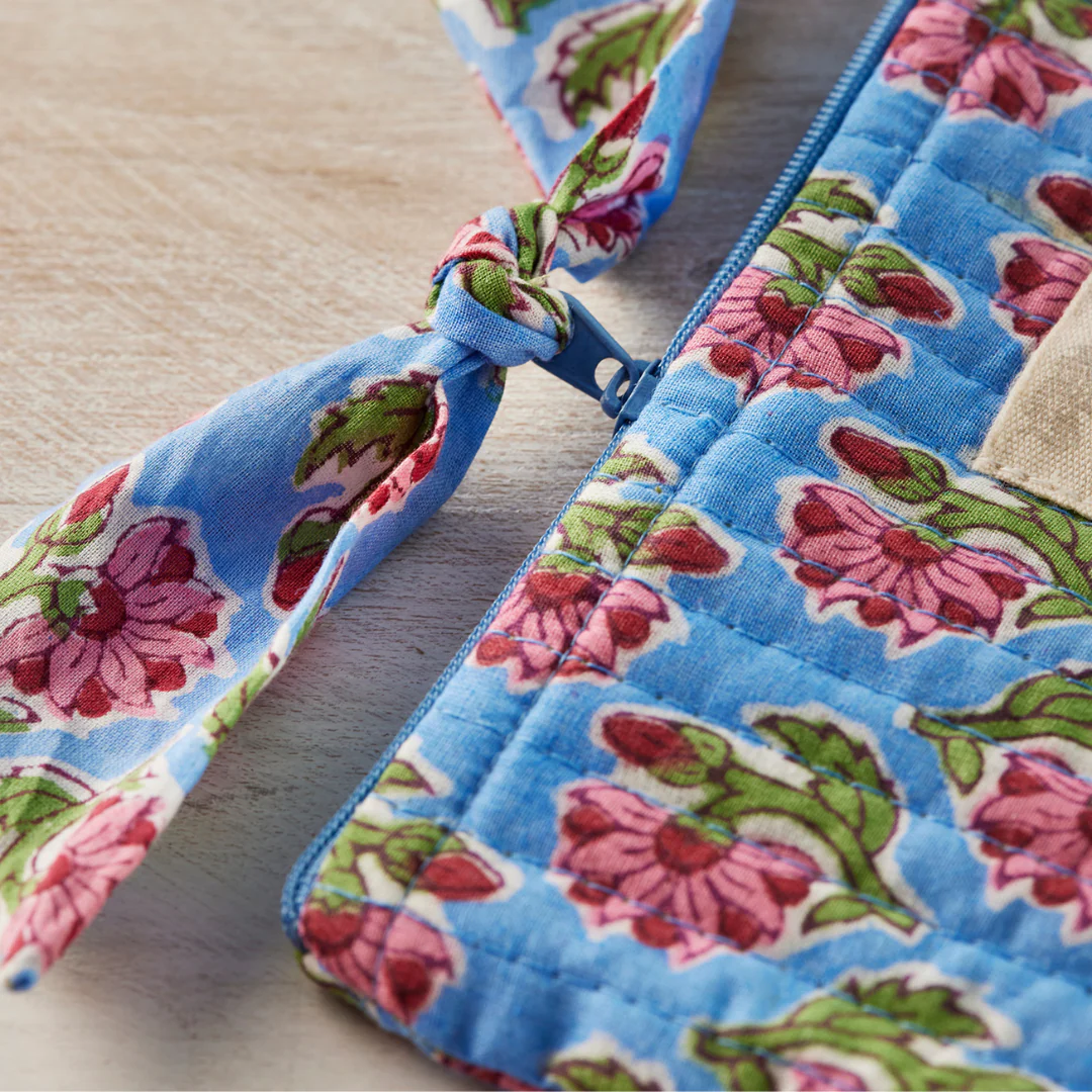 Taruni Block Print Pouch | Namaste - Image 3