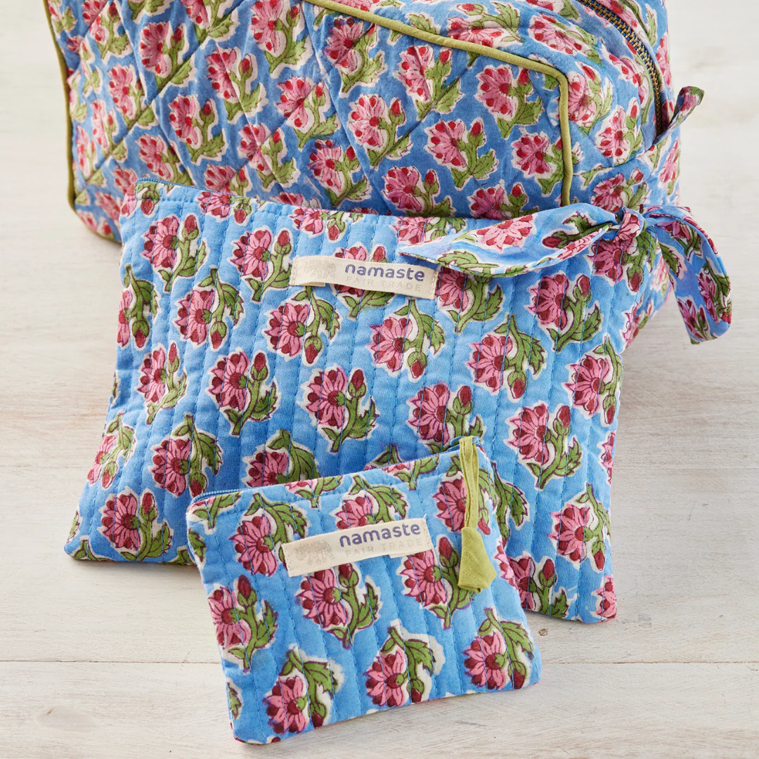 Taruni Block Print Pouch | Namaste - Image 4