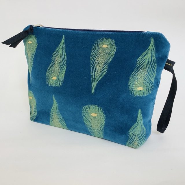 Teal Peacock | Make up Bag | Raina Atelier - Image 2