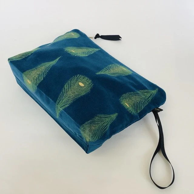 Teal Peacock | Make up Bag | Raina Atelier - Image 5