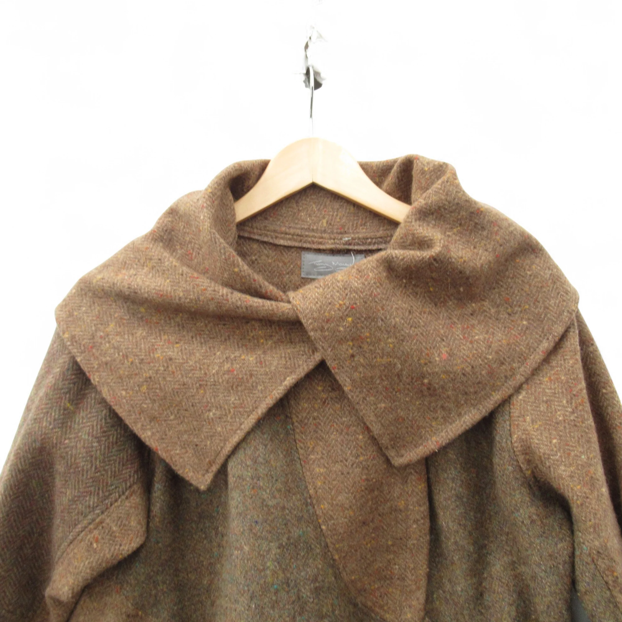 Terry Macey Wool Coat Small Brown Womenswear | Pre-loved - Image 2