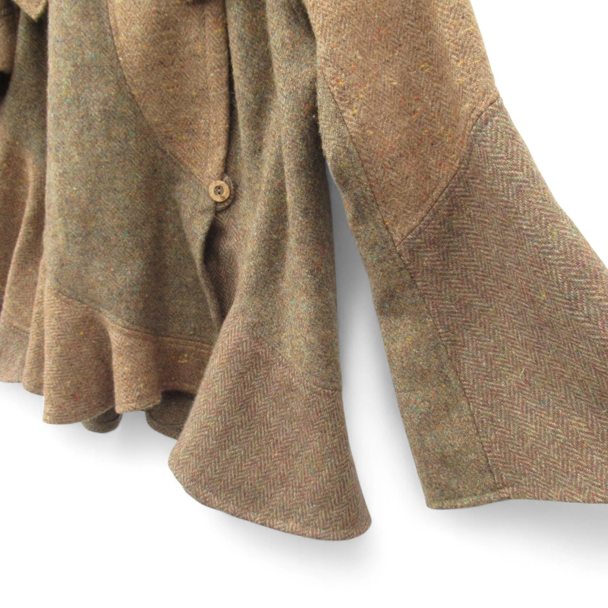 Terry Macey Wool Coat Small Brown Womenswear | Pre-loved - Image 3