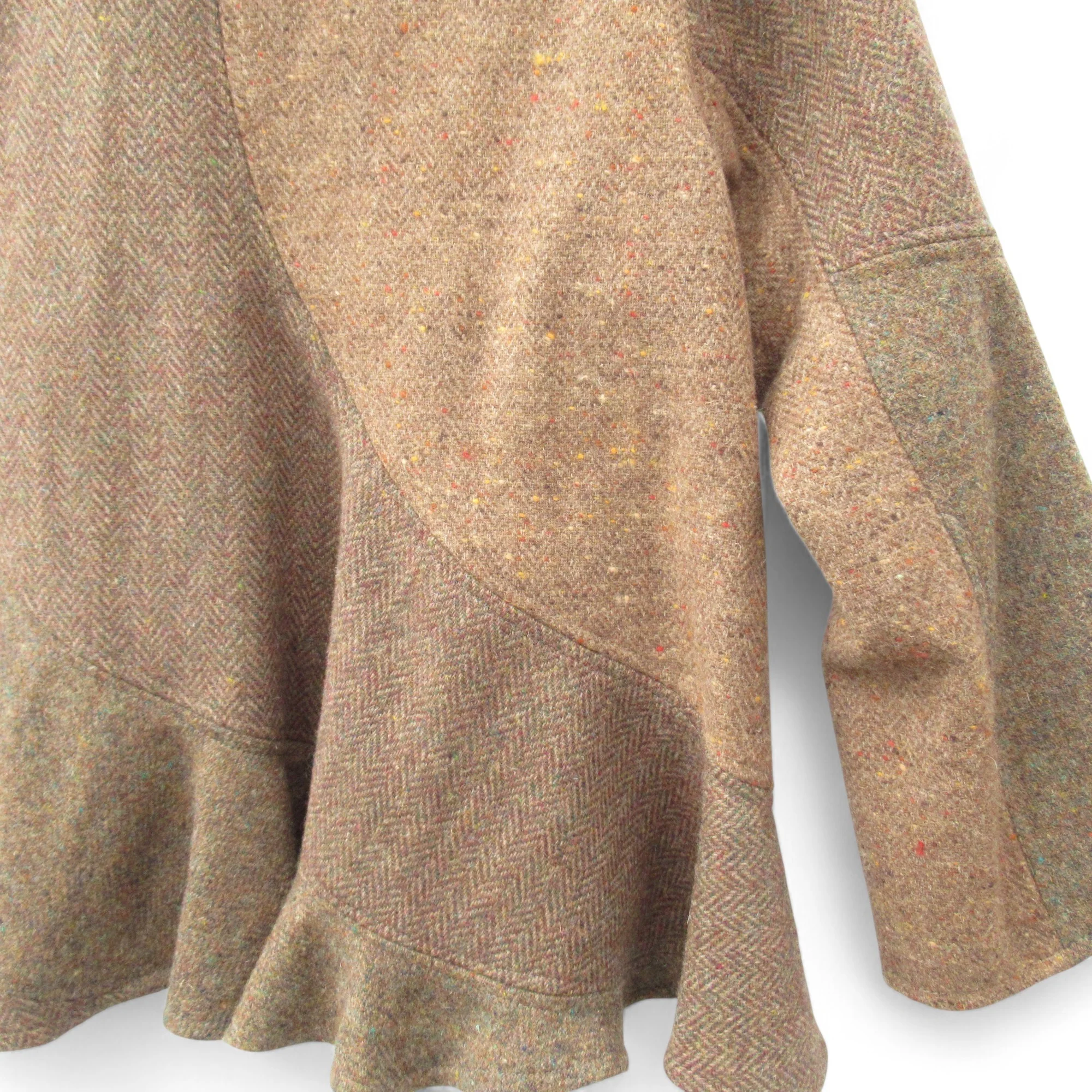 Terry Macey Wool Coat Small Brown Womenswear | Pre-loved - Image 5