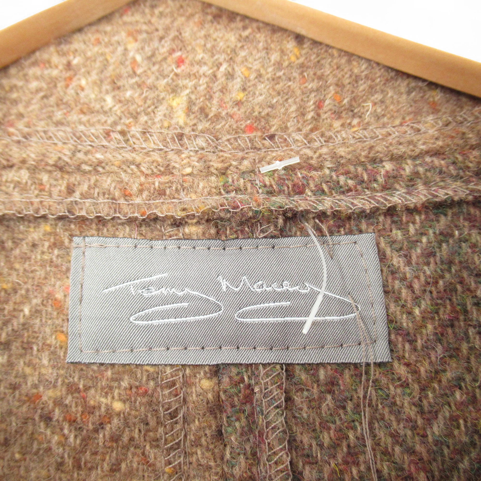 Terry Macey Wool Coat Small Brown Womenswear | Pre-loved - Image 6