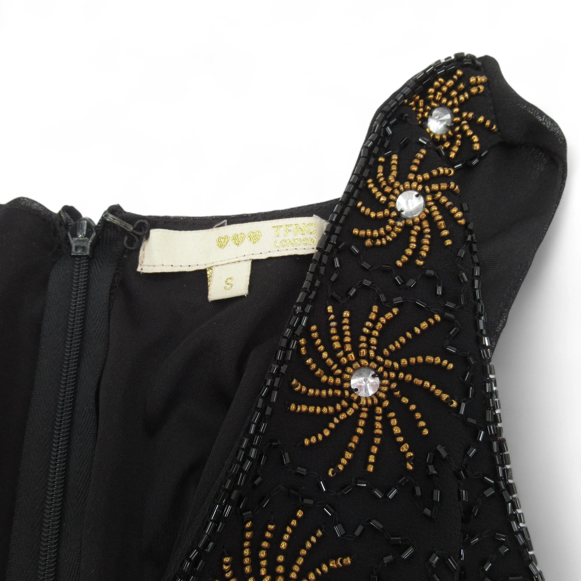 TFNC London Vintage Dress Black Small Womenswear | Pre-loved - Image 5