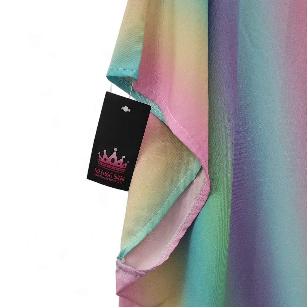 The Closet Queen Rainbow Shirt Dress XXL Womenswear | Pre-loved - Image 5