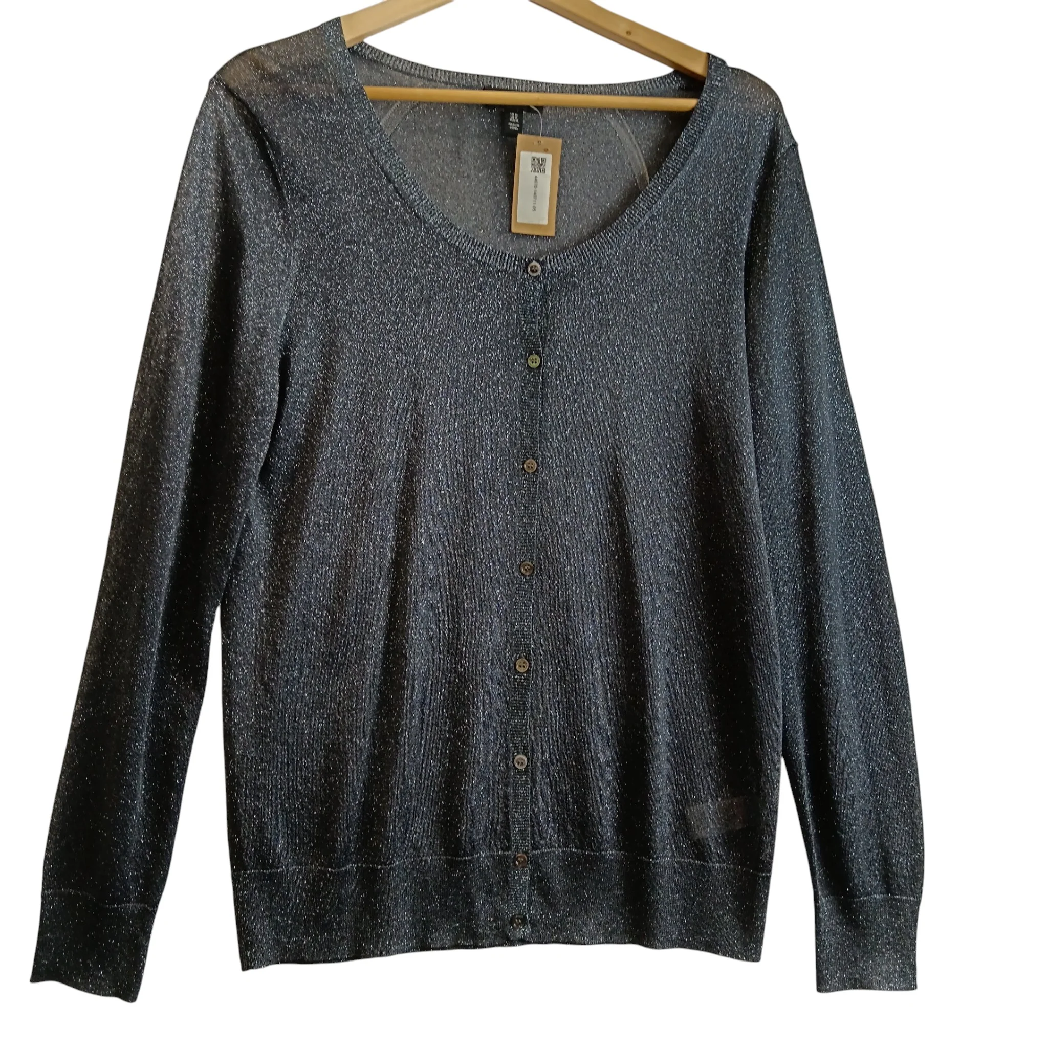 The White Company Ladies Silver Grey Cardigan UK X-Large -Tags On - Womenswear | Pre-loved