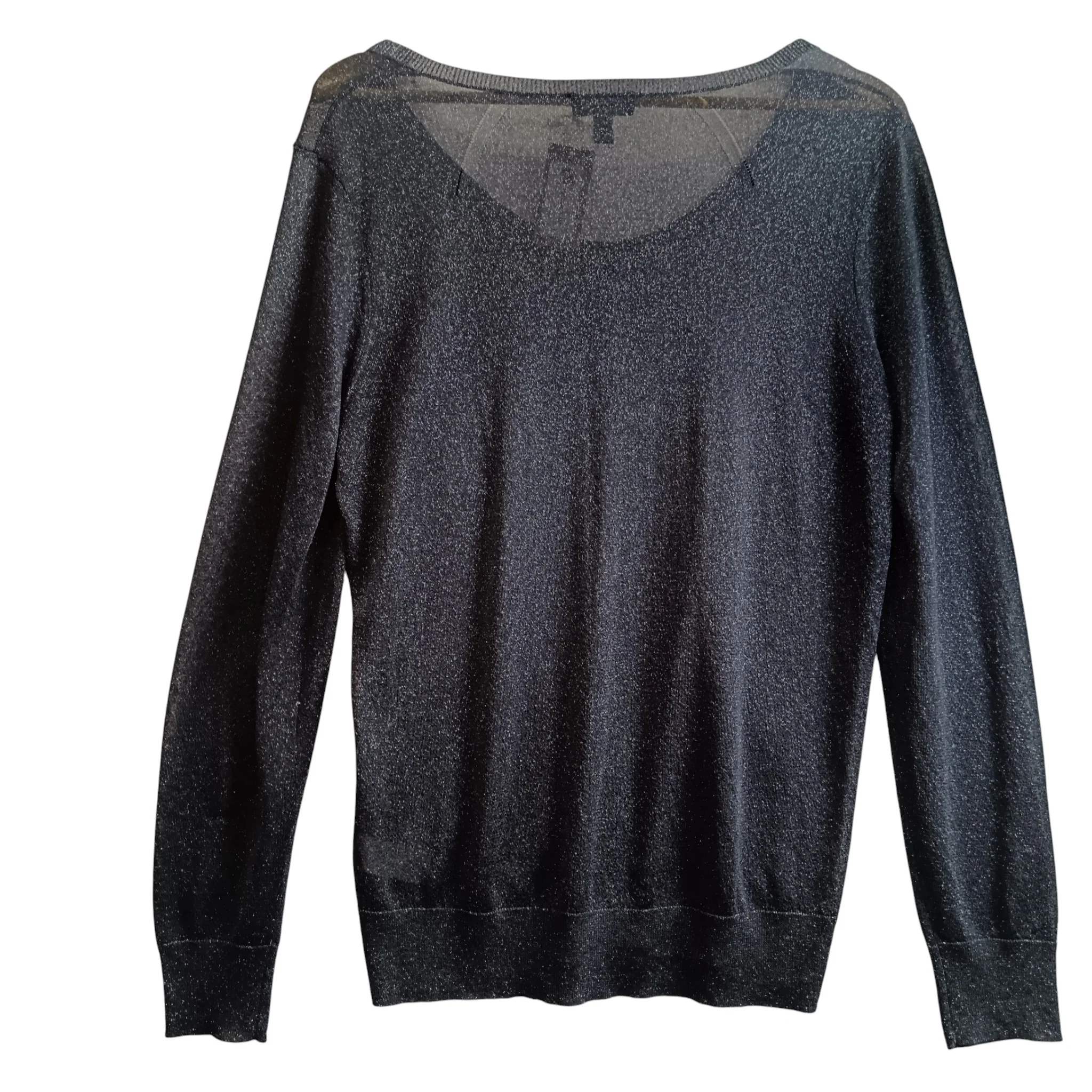 The White Company Ladies Silver Grey Cardigan UK X-Large -Tags On - Womenswear | Pre-loved - Image 2
