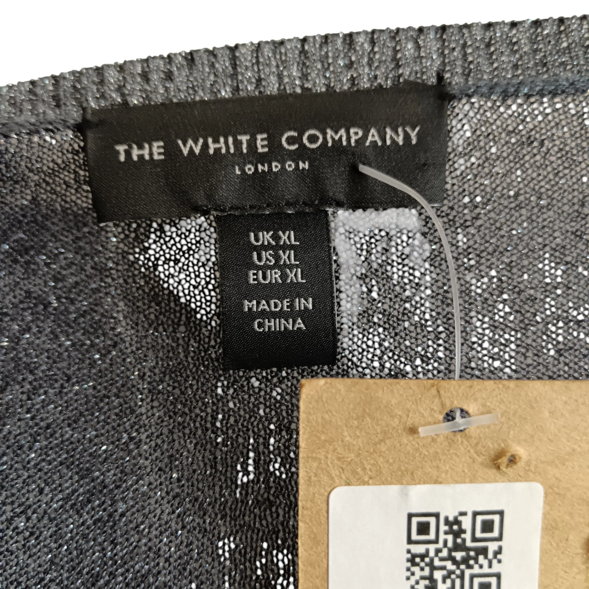 The White Company Ladies Silver Grey Cardigan UK X-Large -Tags On - Womenswear | Pre-loved - Image 3