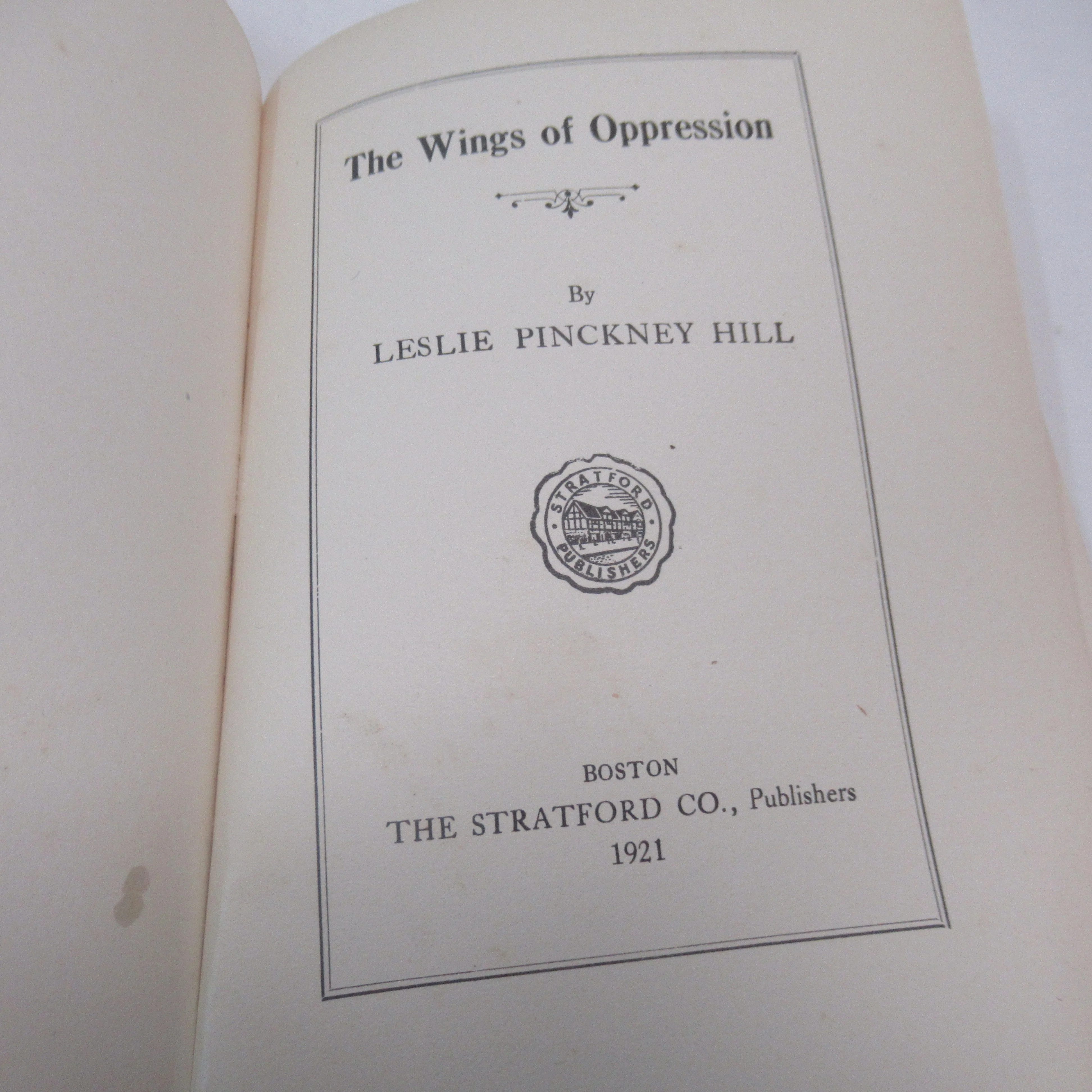 The Wings of Oppression by Leslie P Hill 1921 | Preloved - Image 5