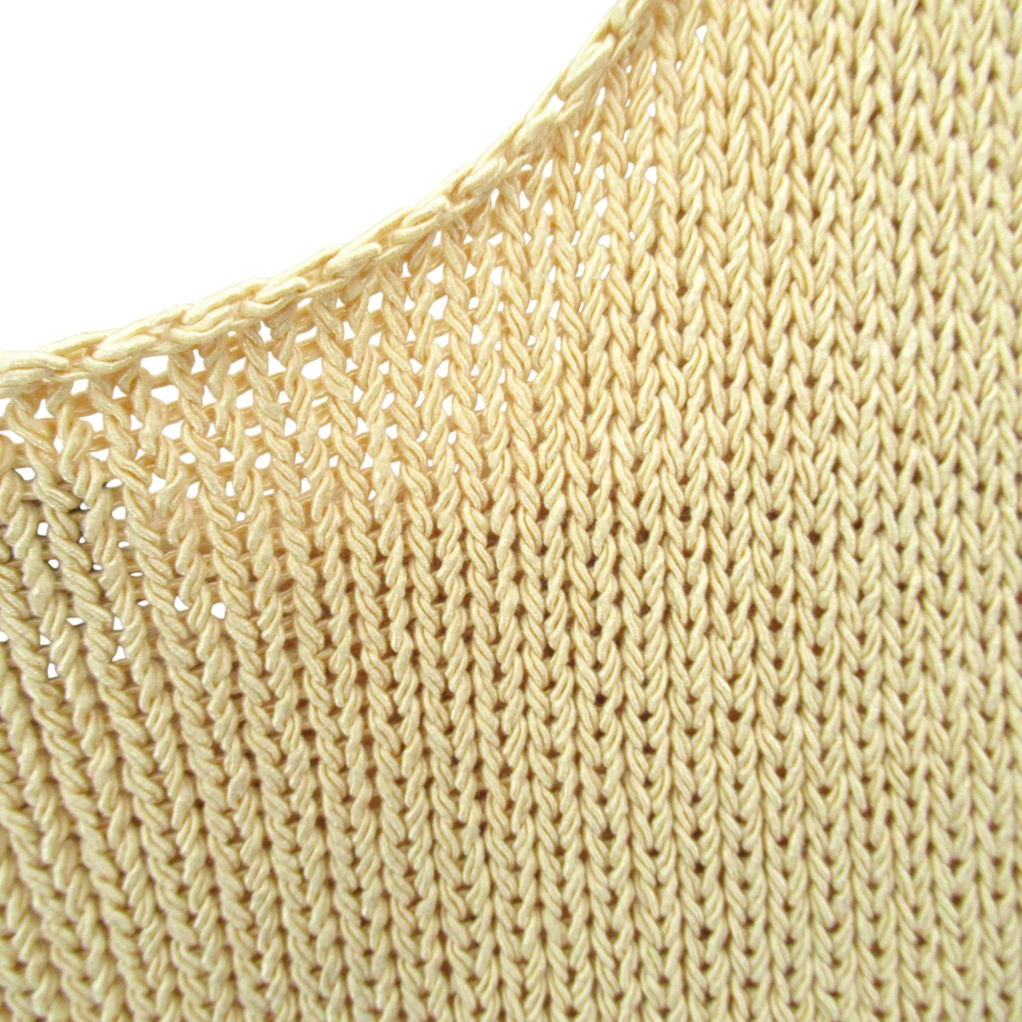 Theory Crochet Sleeveless Top Medium Gold Womenswear | Pre-loved - Image 5
