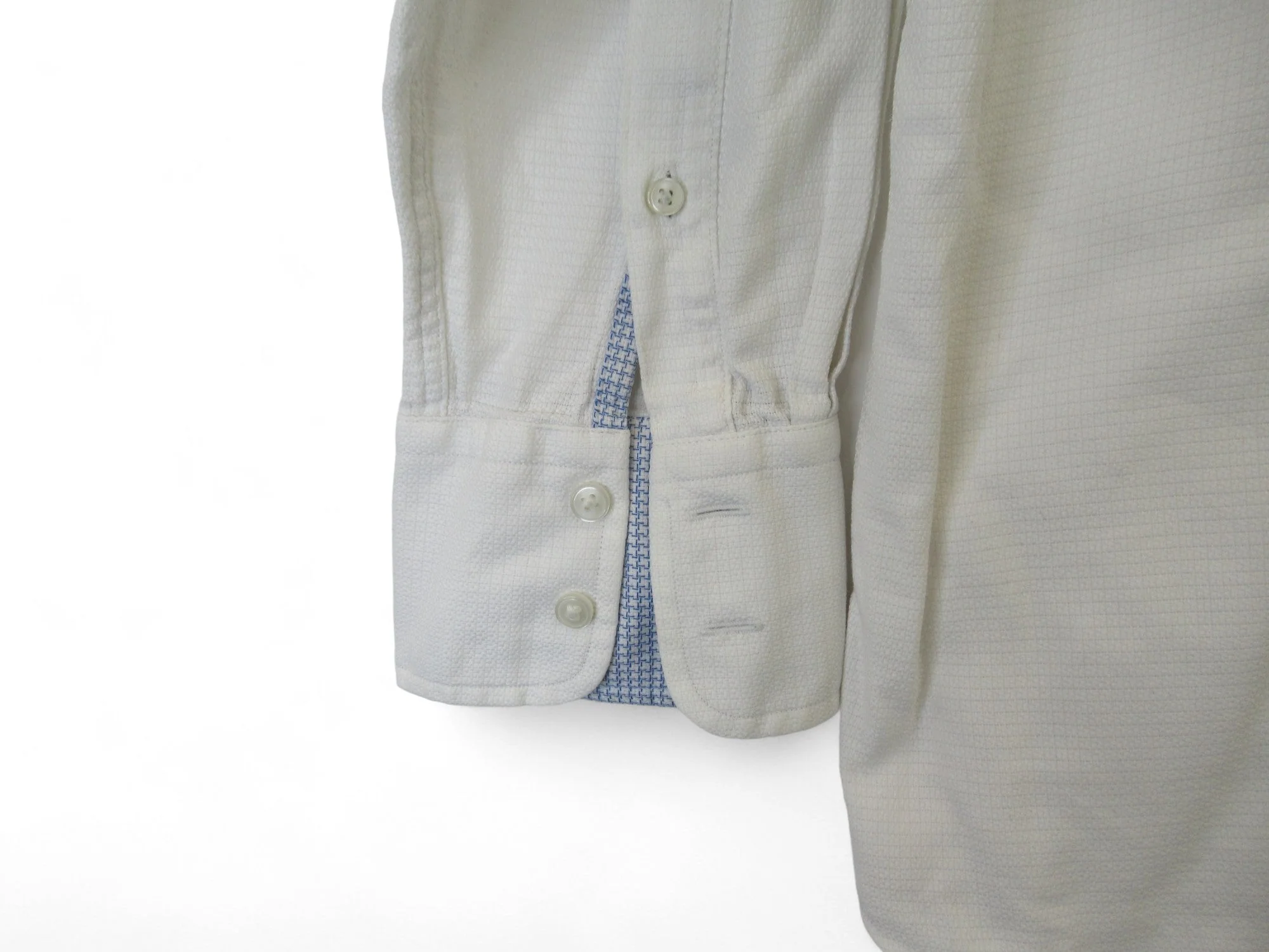Thomas Pink 17.5" White Textured Formal Shirt Menswear | Preloved - Image 4