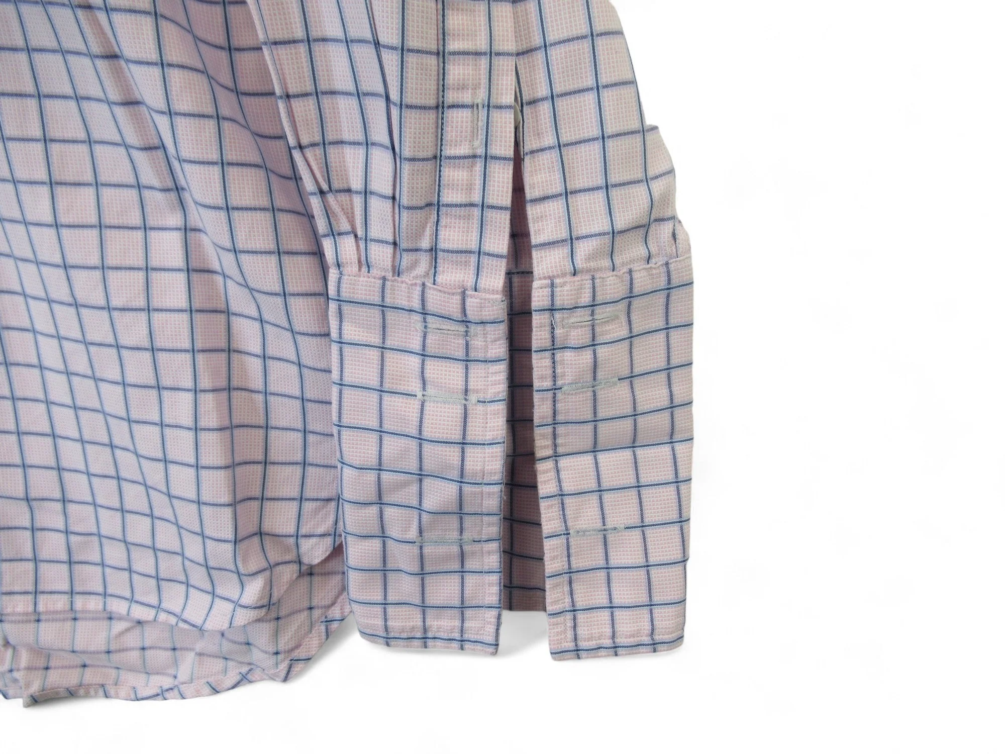 Thomas Pink 17" Pink Blue Checked Formal Shirt Menswear | Preloved - Image 3