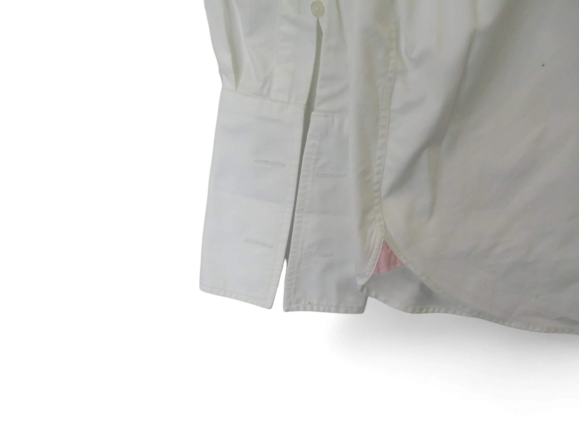 Thomas Pink 17" White Cotton Formal Shirt Menswear | Preloved - Image 5