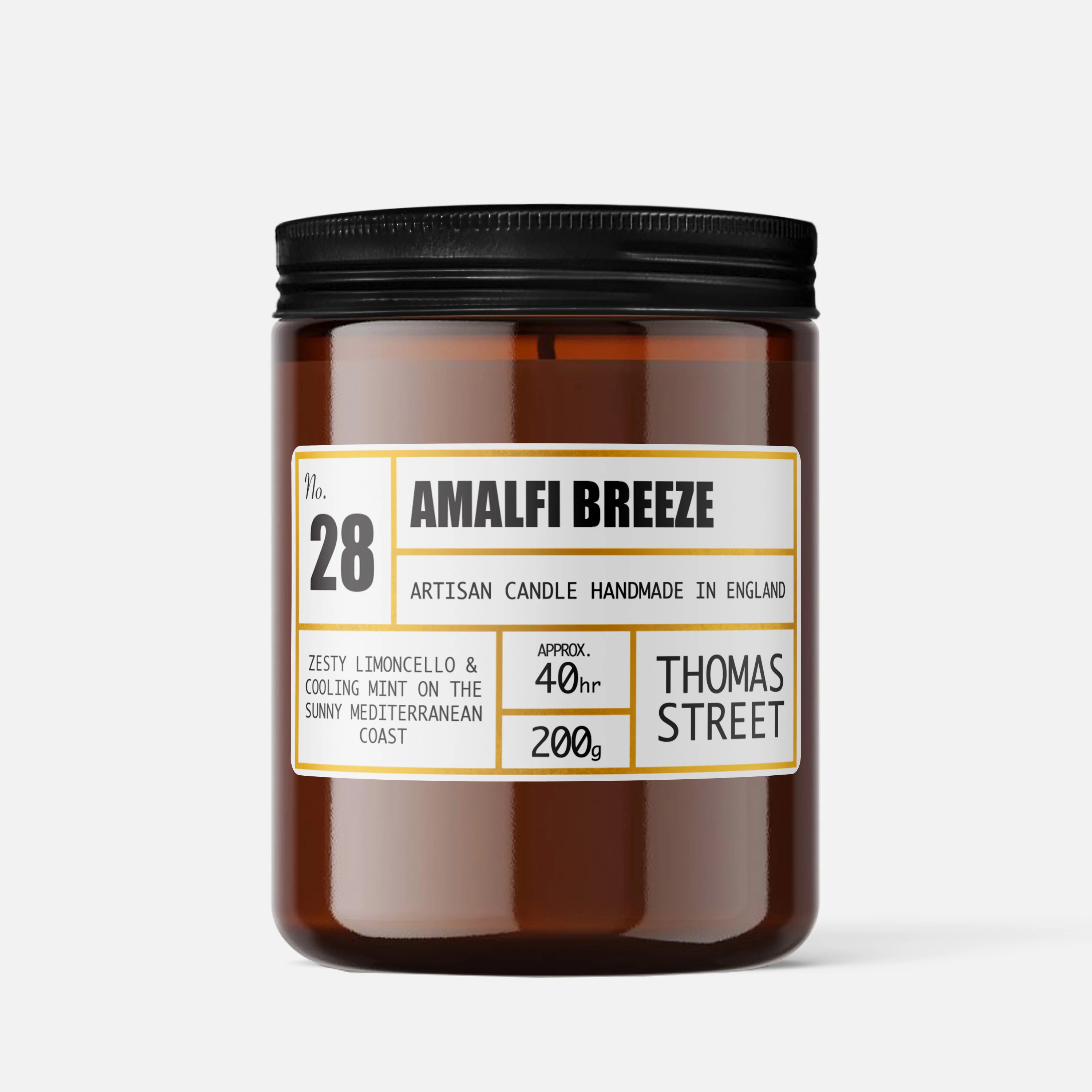 Thomas Street Amalfi Breeze Soy Wax Scented Candle - Image 4