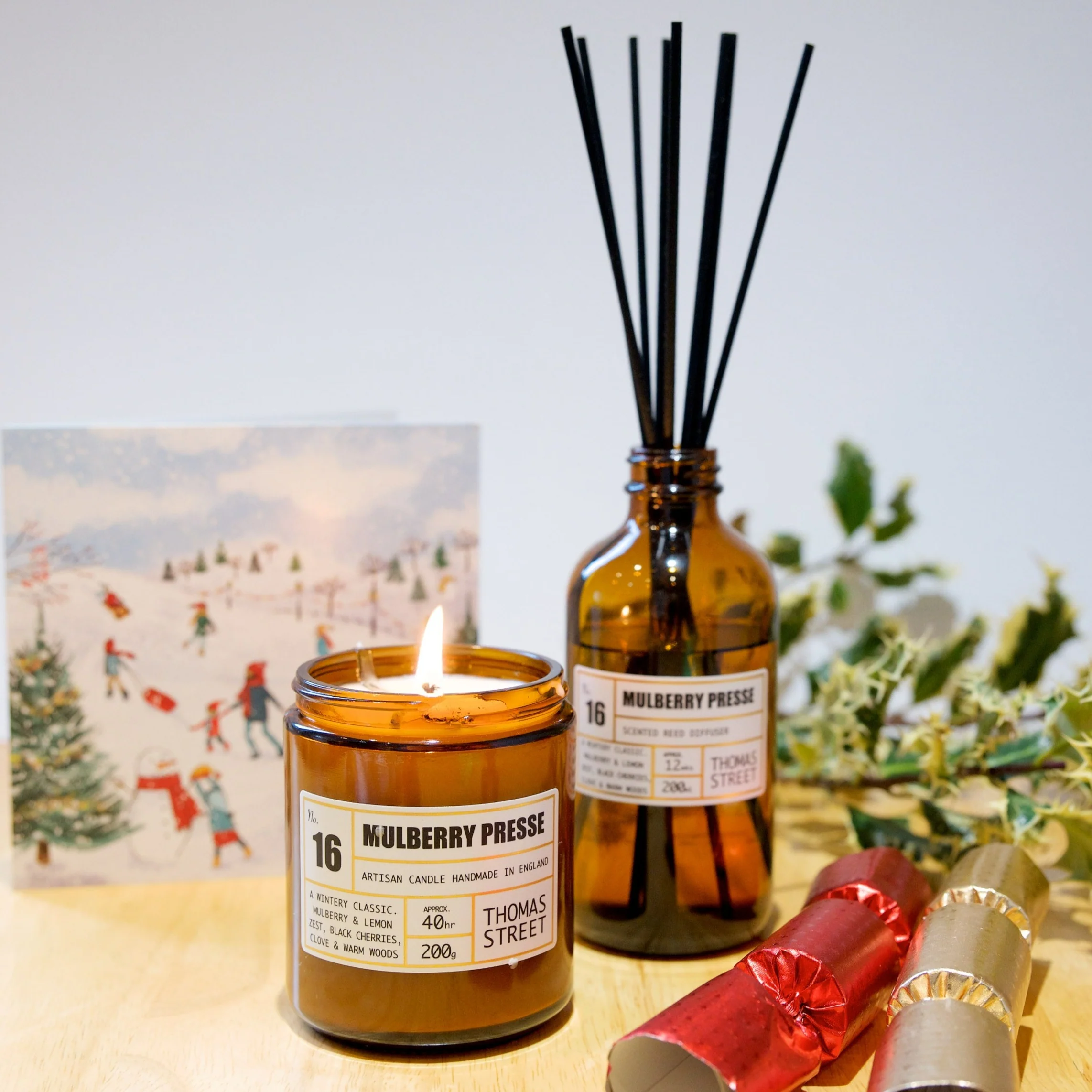 Thomas Street Mulberry Presse Scented Candle - Image 2