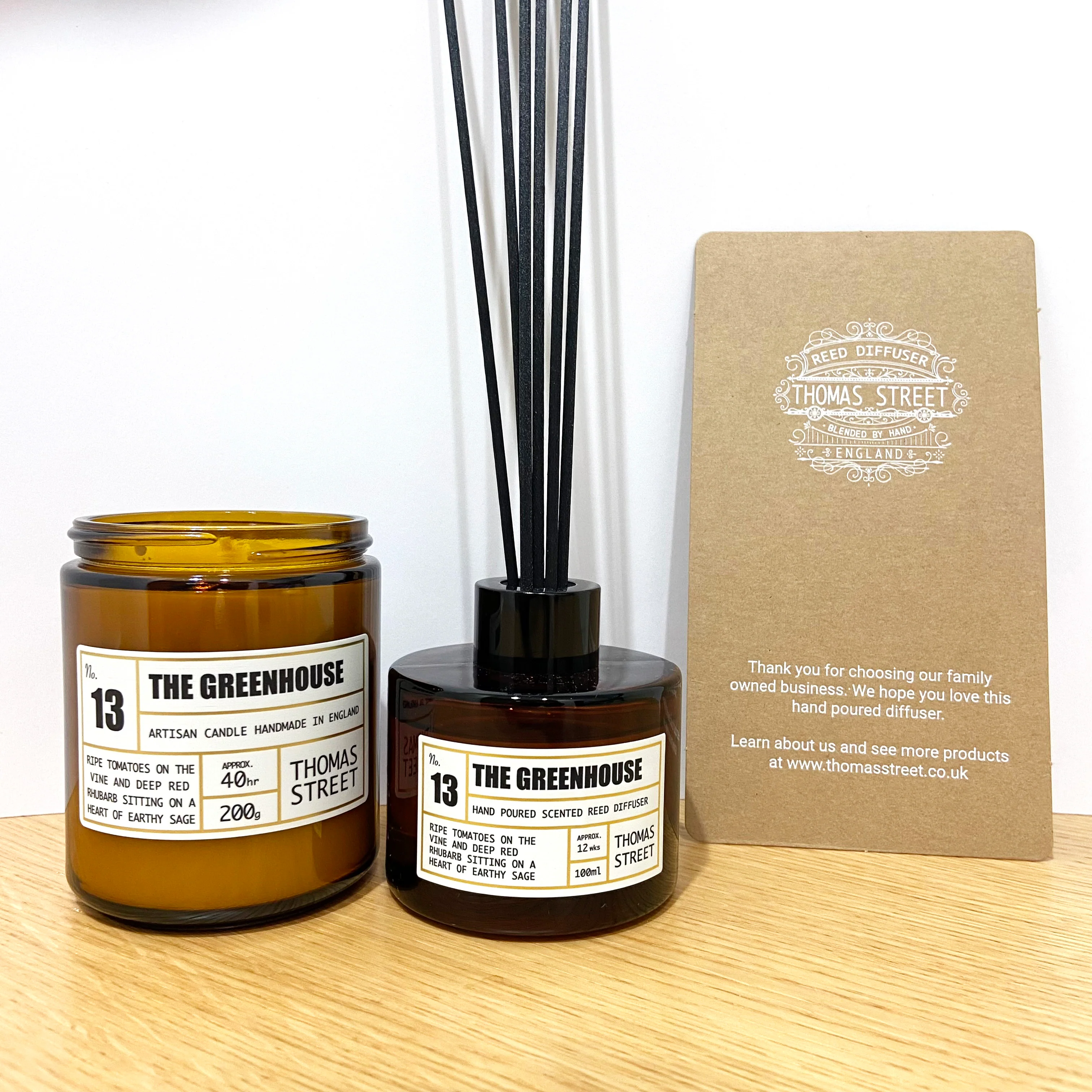 Thomas Street The Greenhouse Scented Reed 100ml Room Diffuser - Image 3