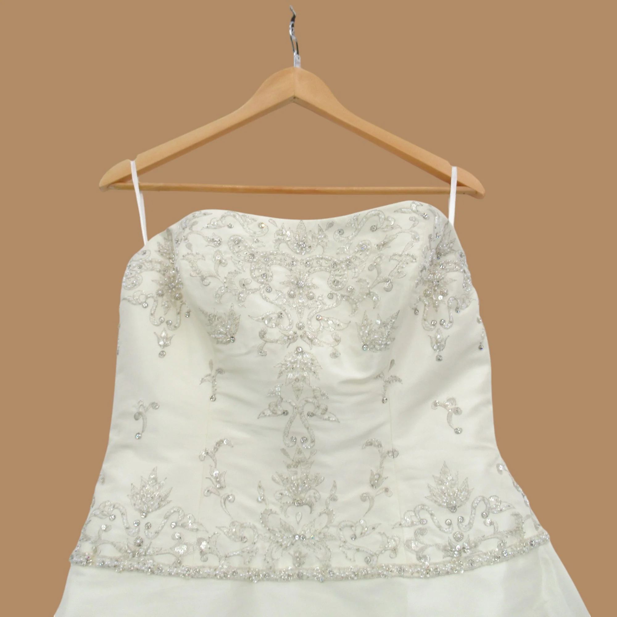 Tia Wedding Dress Ivory 12 Corset Womenswear | Pre-loved - Image 3