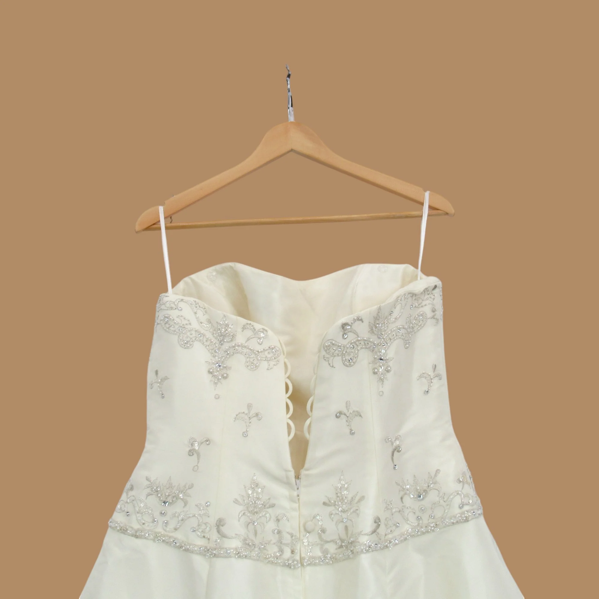 Tia Wedding Dress Ivory 12 Corset Womenswear | Pre-loved - Image 4