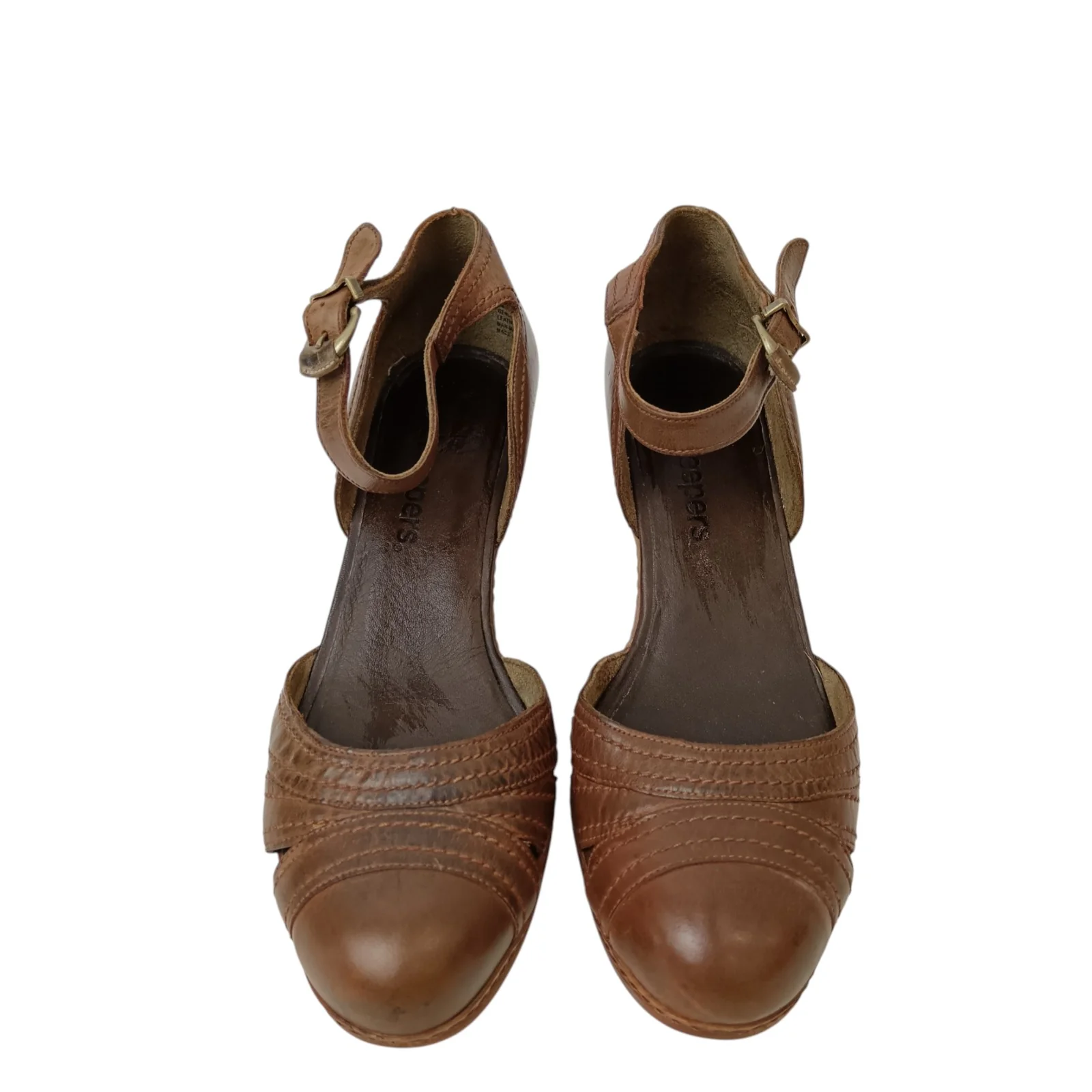 Timberlake Earthkeepers  Brown Leather Heeled Shoes UK 8  Womenswear | Pre-loved - Image 2