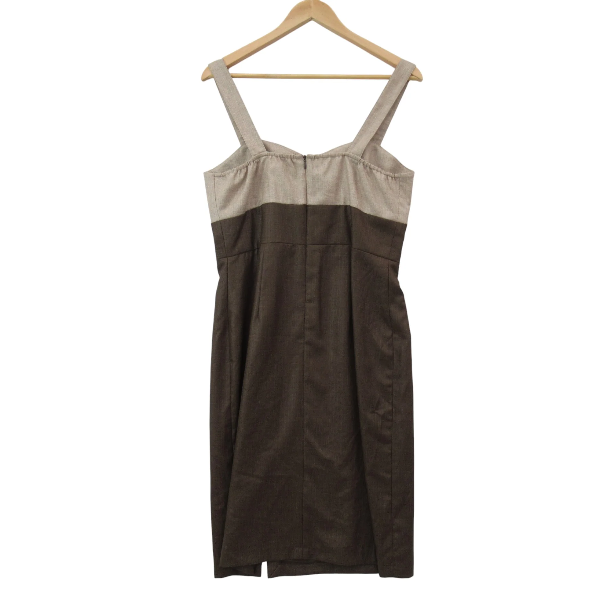 Tina Taylor Vintage Dress UK 14 Brown Womenswear | Pre-loved - Image 4