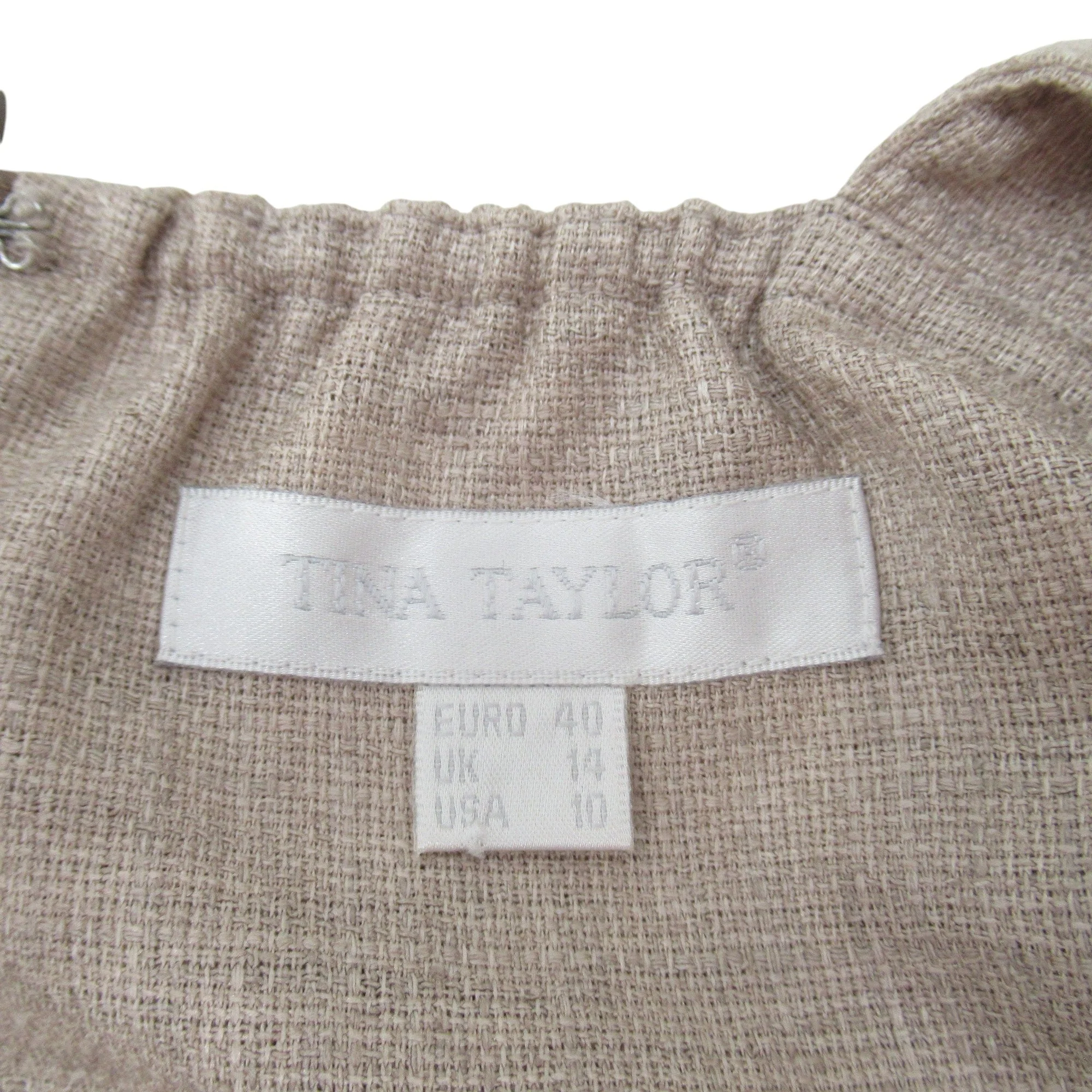 Tina Taylor Vintage Dress UK 14 Brown Womenswear | Pre-loved - Image 5