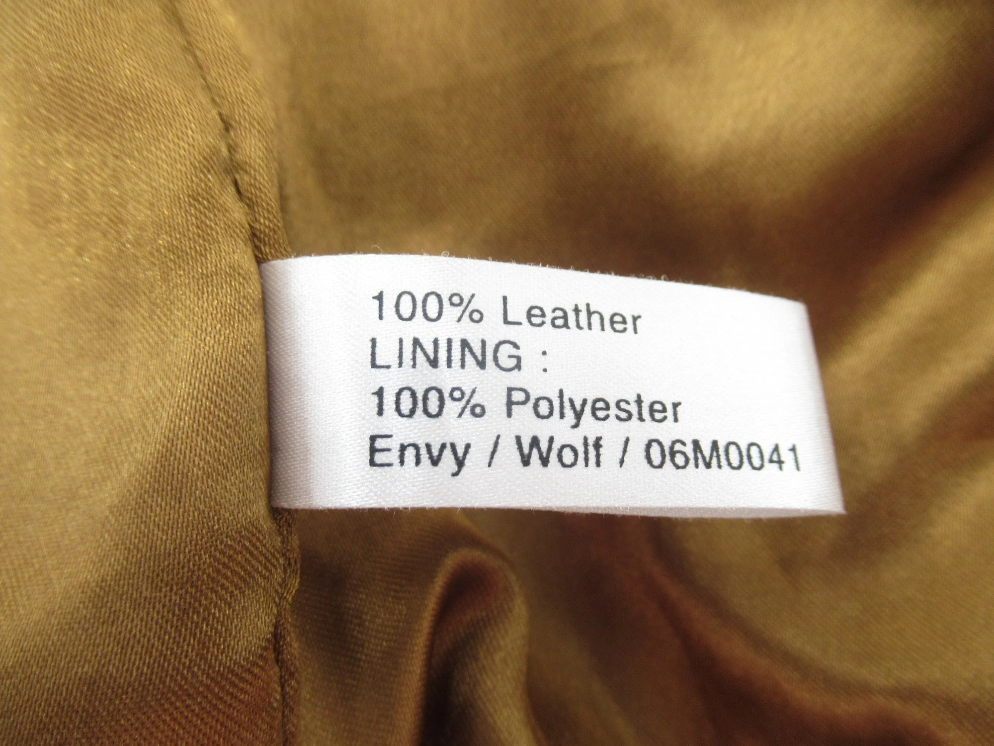 Tom Wolfe Vintage Tan Medium Leather Jacket Menswear | Preloved - Image 6