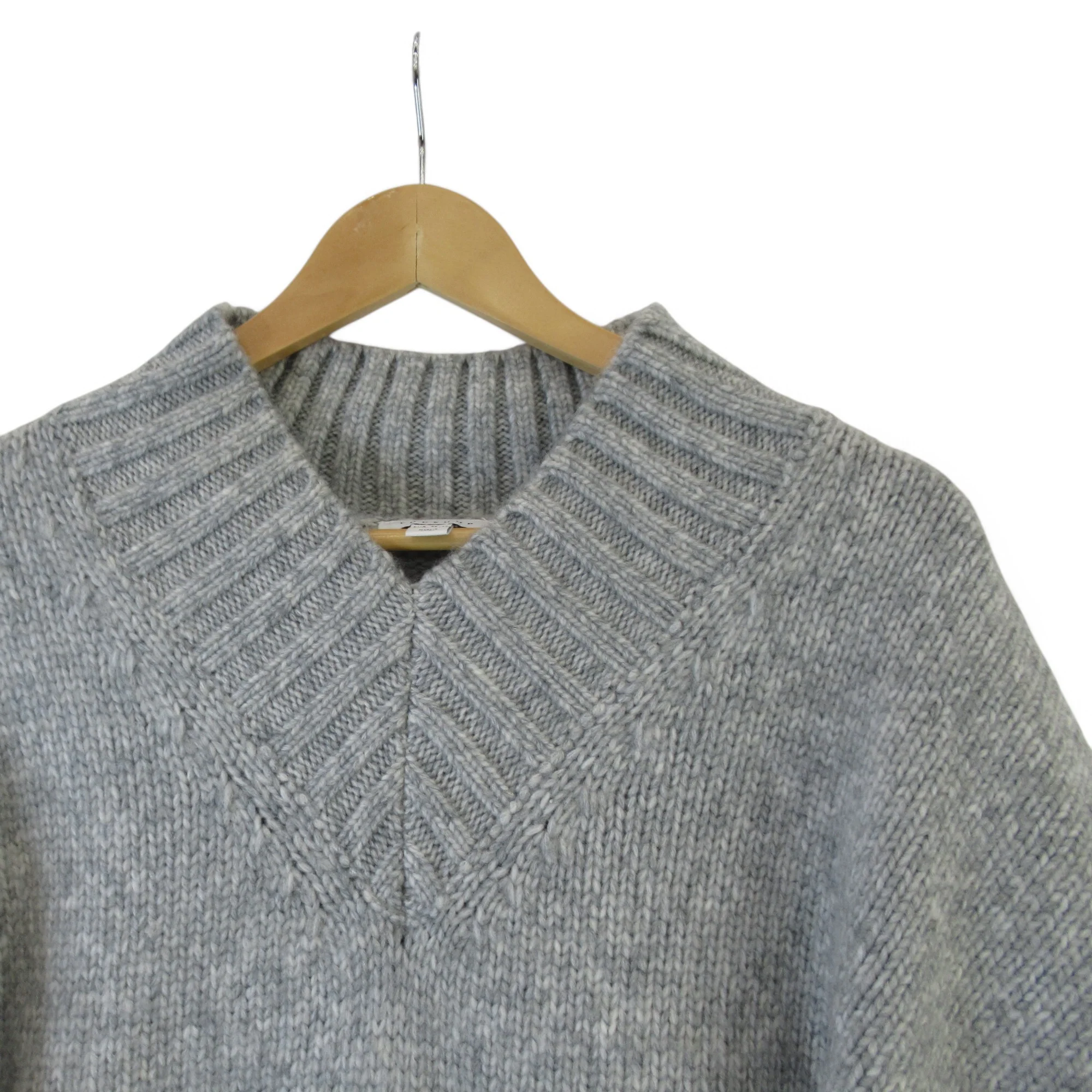 Topshop Knit Jumper 8-10 Grey Womenswear | Preloved - Image 2