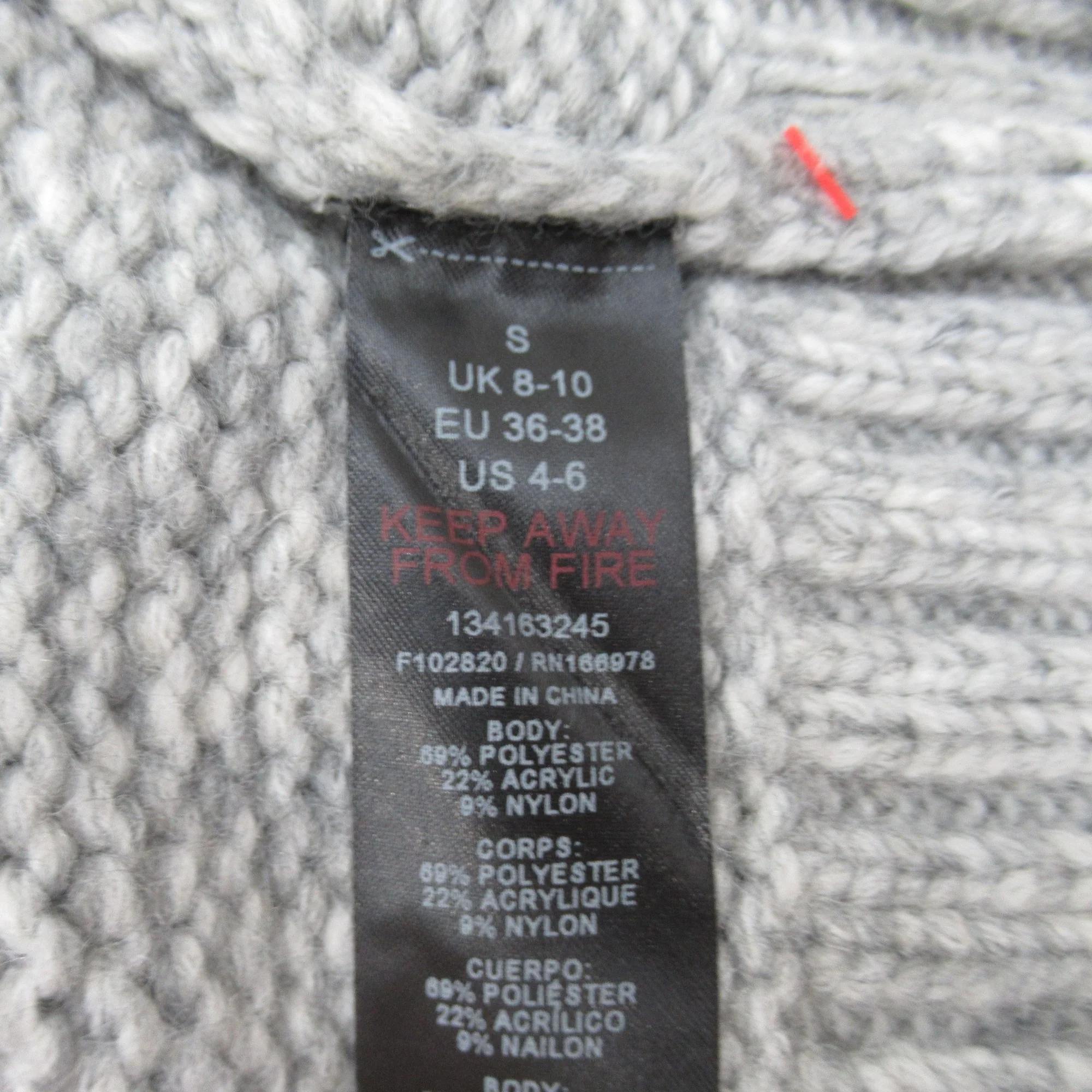 Topshop Knit Jumper 8-10 Grey Womenswear | Preloved - Image 4