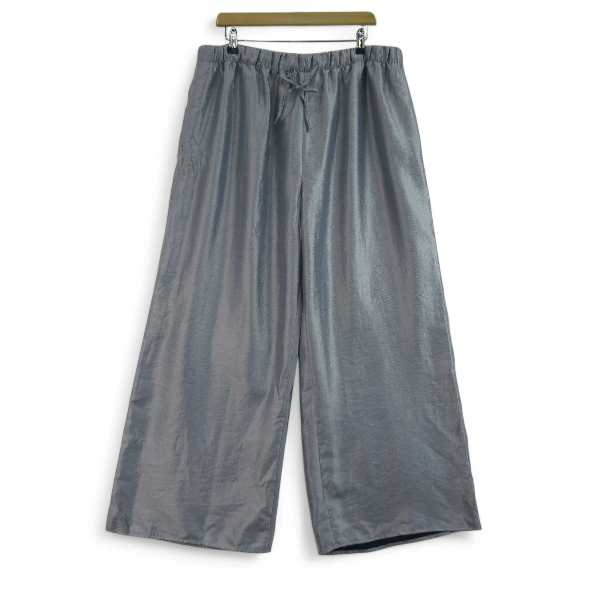Topshop Wide Leg Trousers UK 18 Pale Blue Womenswear | Preloved