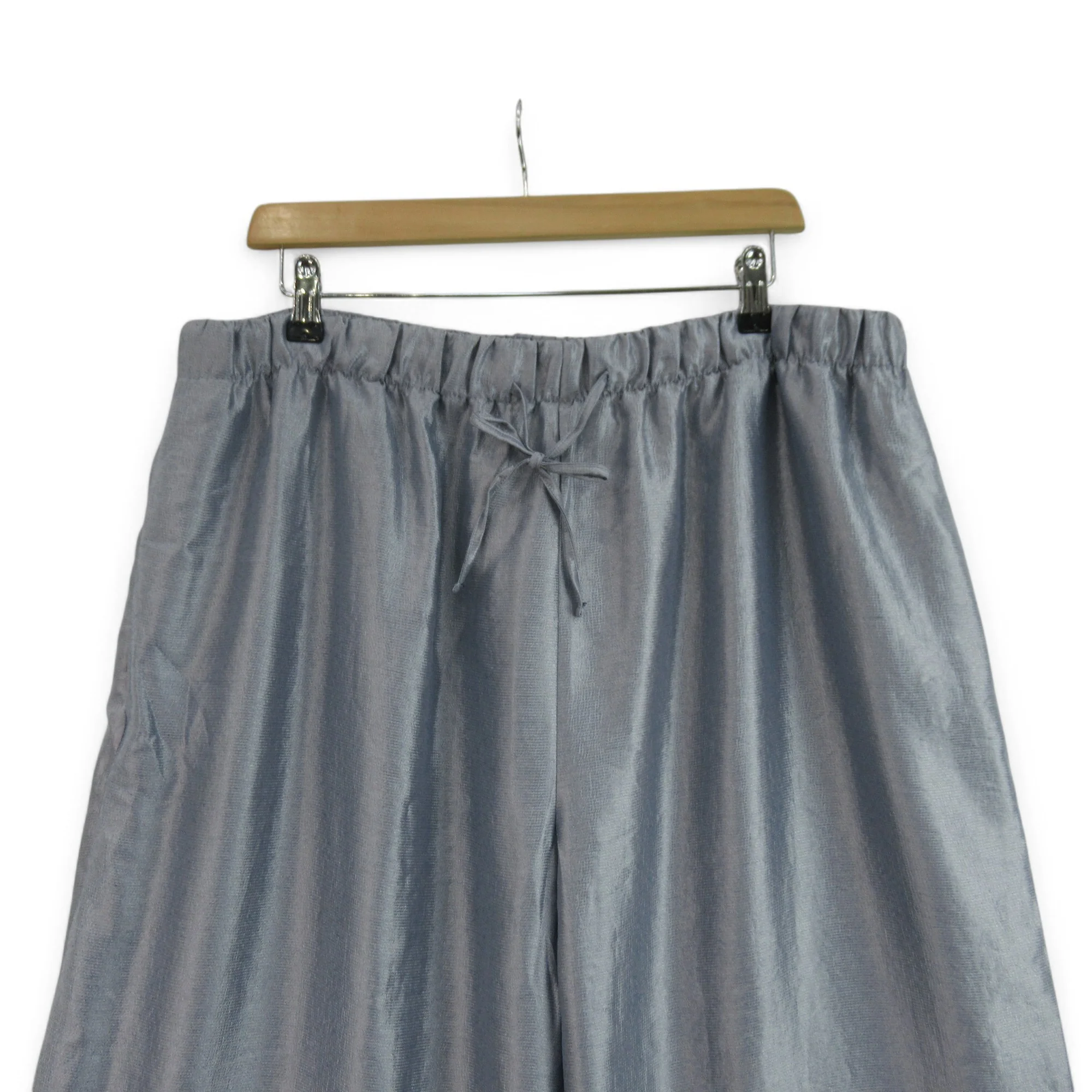 Topshop Wide Leg Trousers UK 18 Pale Blue Womenswear | Preloved - Image 2