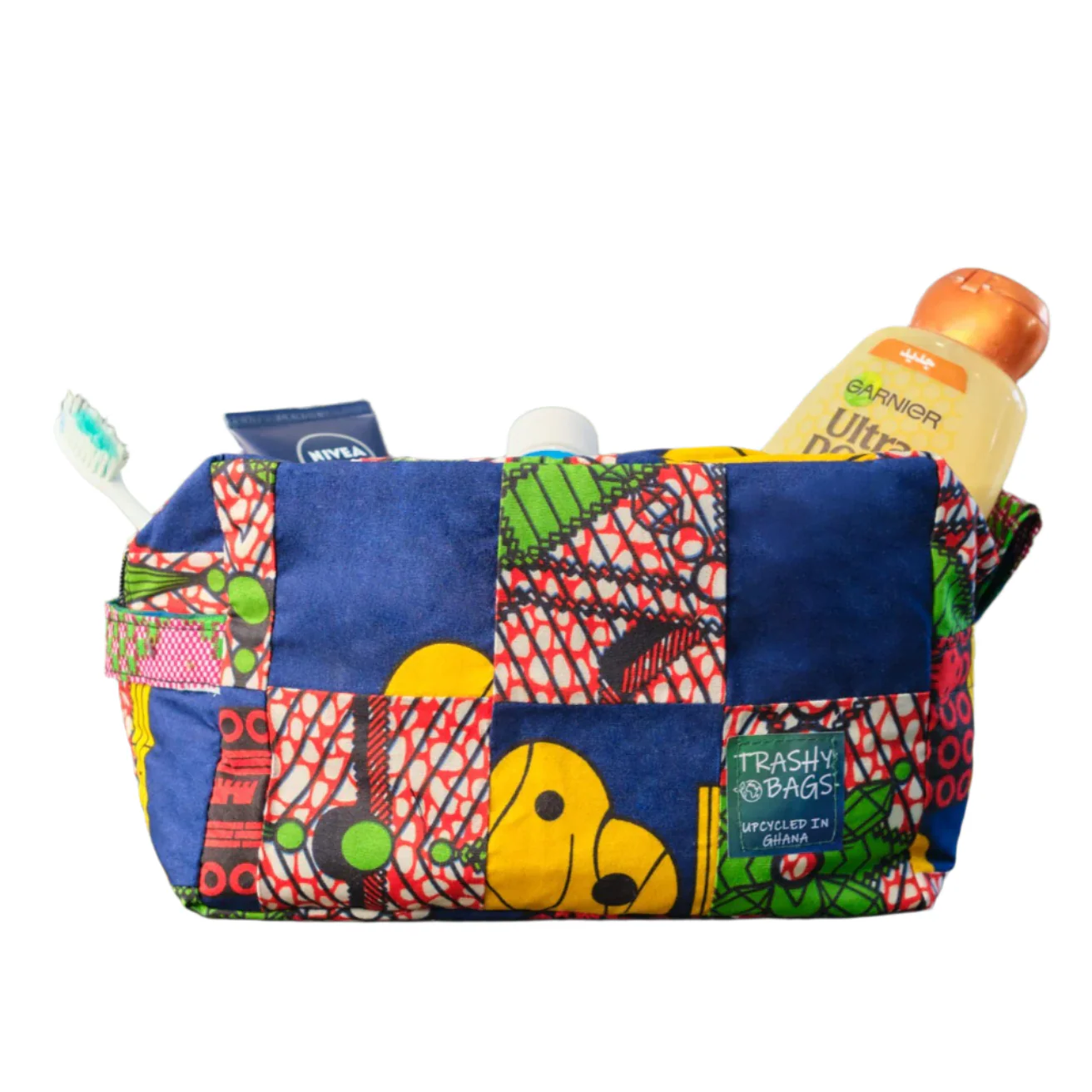Trashy Bags Africa Recycled Fabric Make Up Wash Bag - Image 7