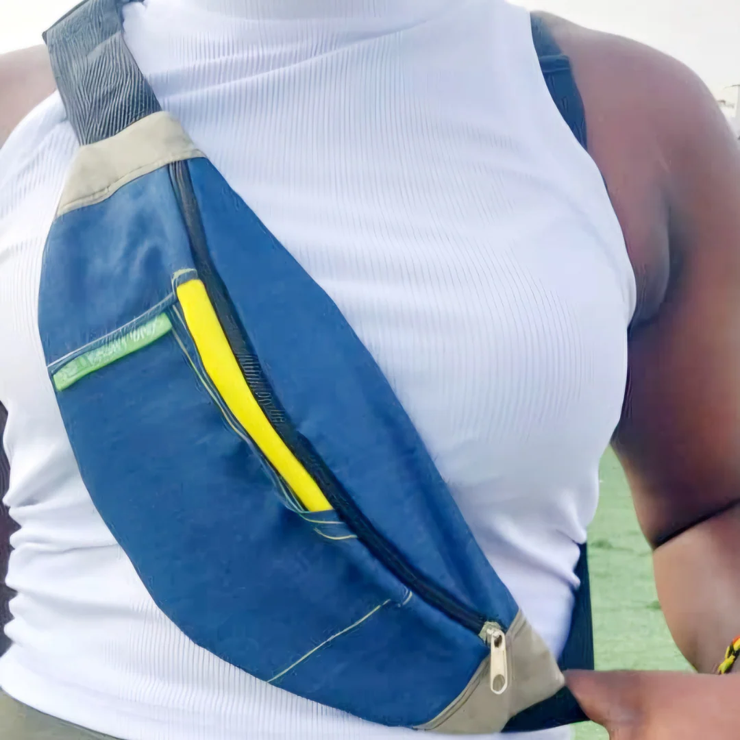 Trashy Bags Africa Recycled Fabric Bum Bag - Image 4