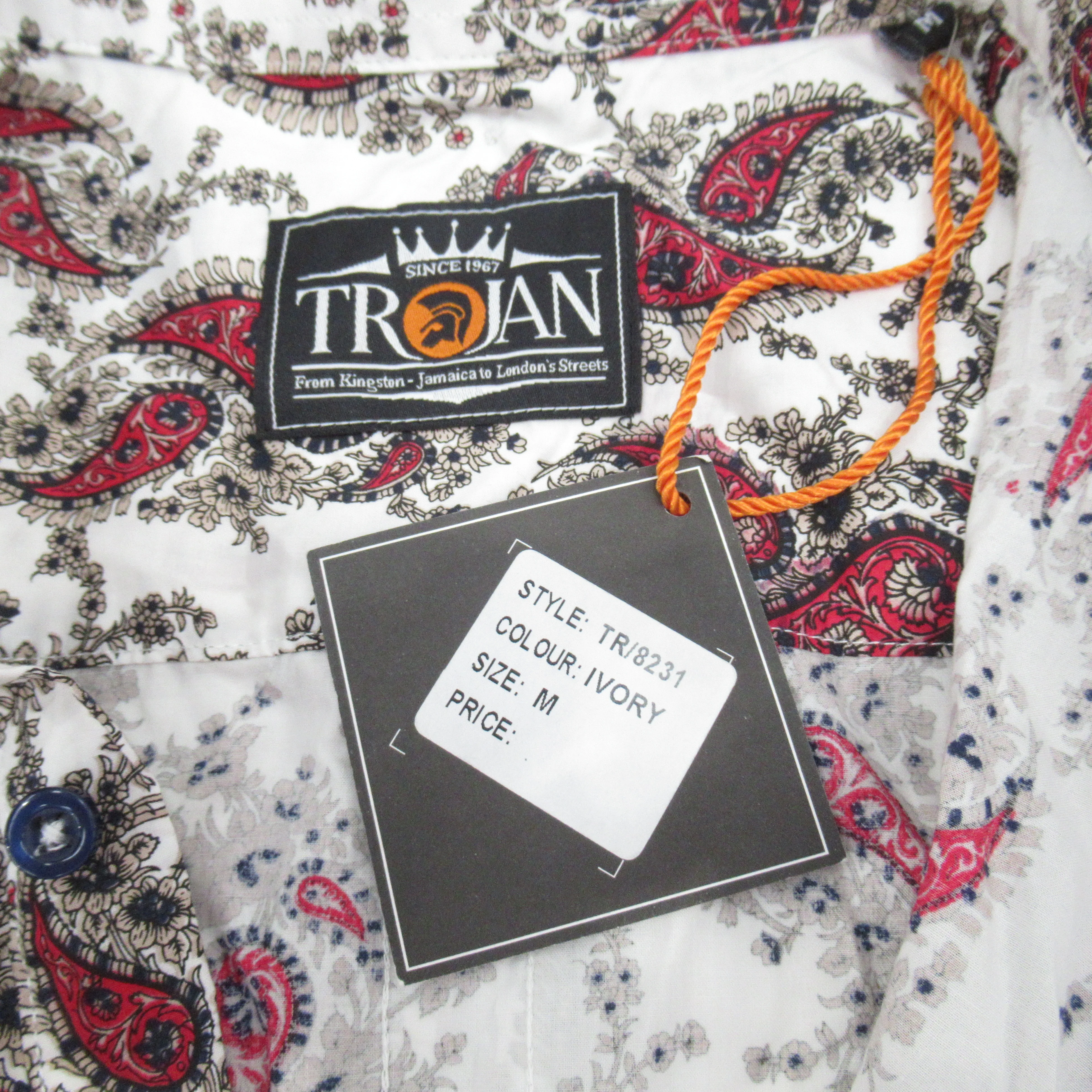 Trojan Shirt Medium Multicoloured Paisley Menswear | Pre-loved - Image 6