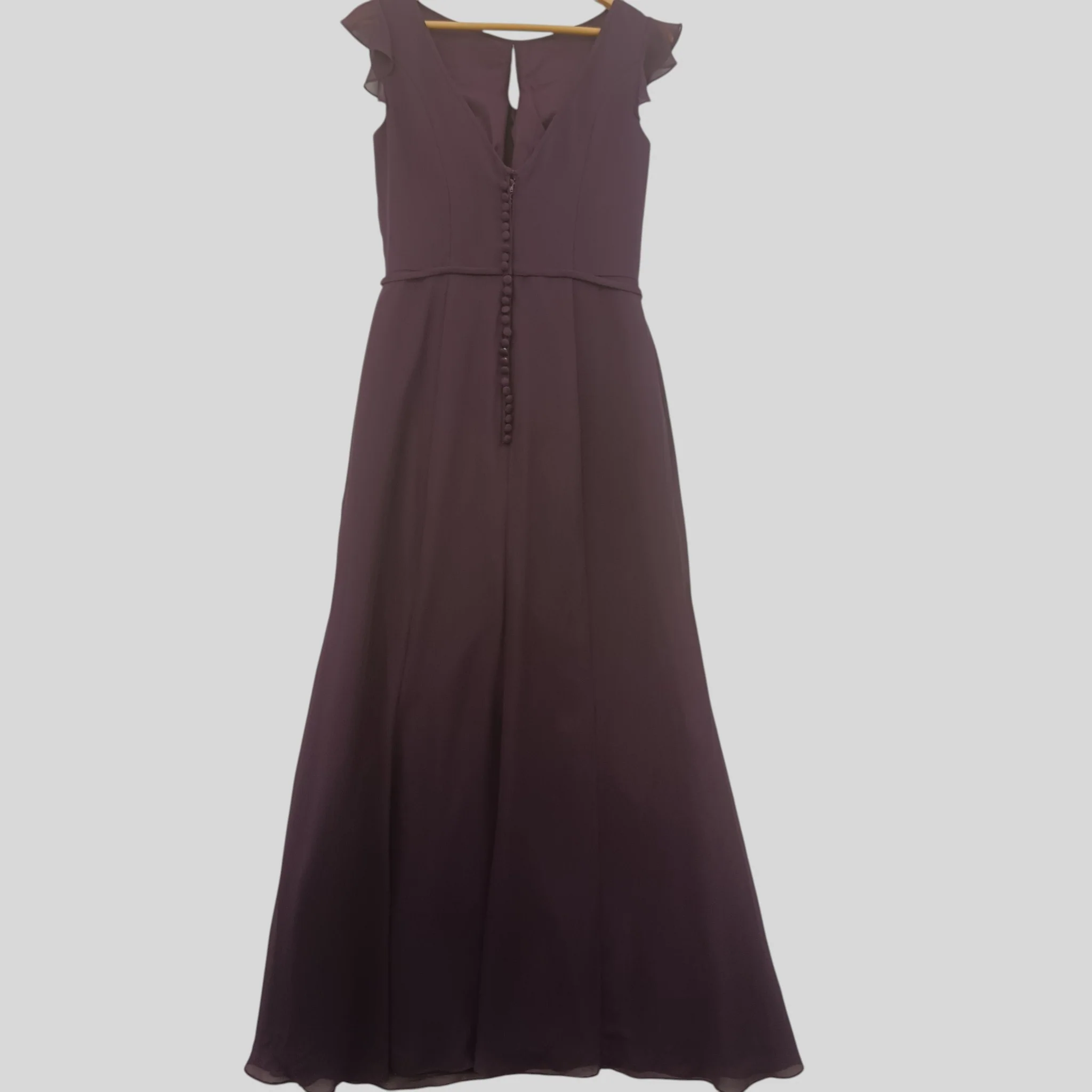 True Bride Bridesmaids  Purple Long Dress Dress UK 12  Womenswear | Pre-loved - Image 2