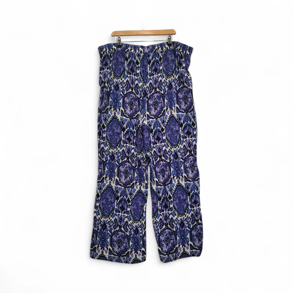 TU Wide Leg Trousers Purple UK 22 Womenswear | Pre-loved - Image 4