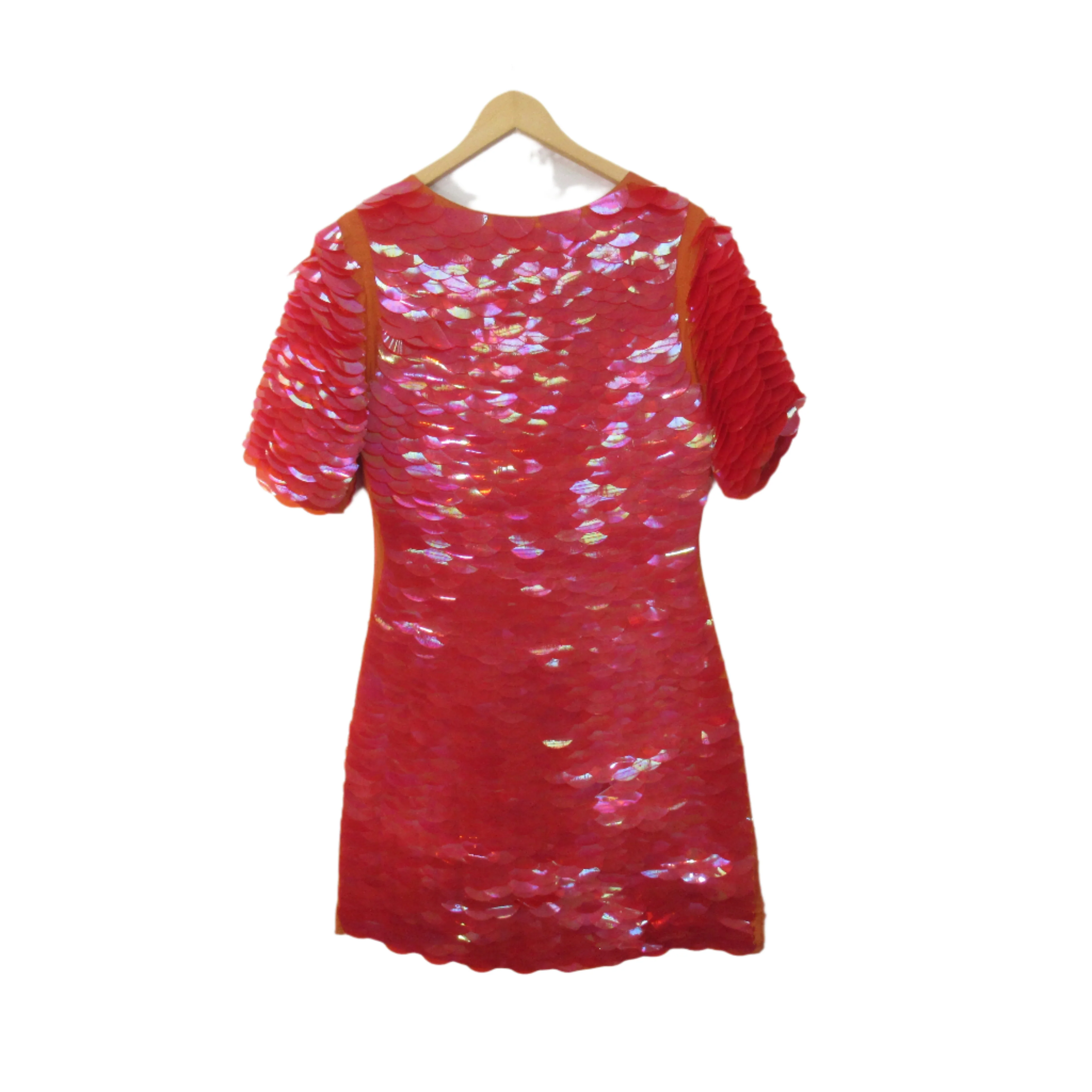 Unbranded Mermaid Dress Orange Medium Womenswear | Pre-loved - Image 3