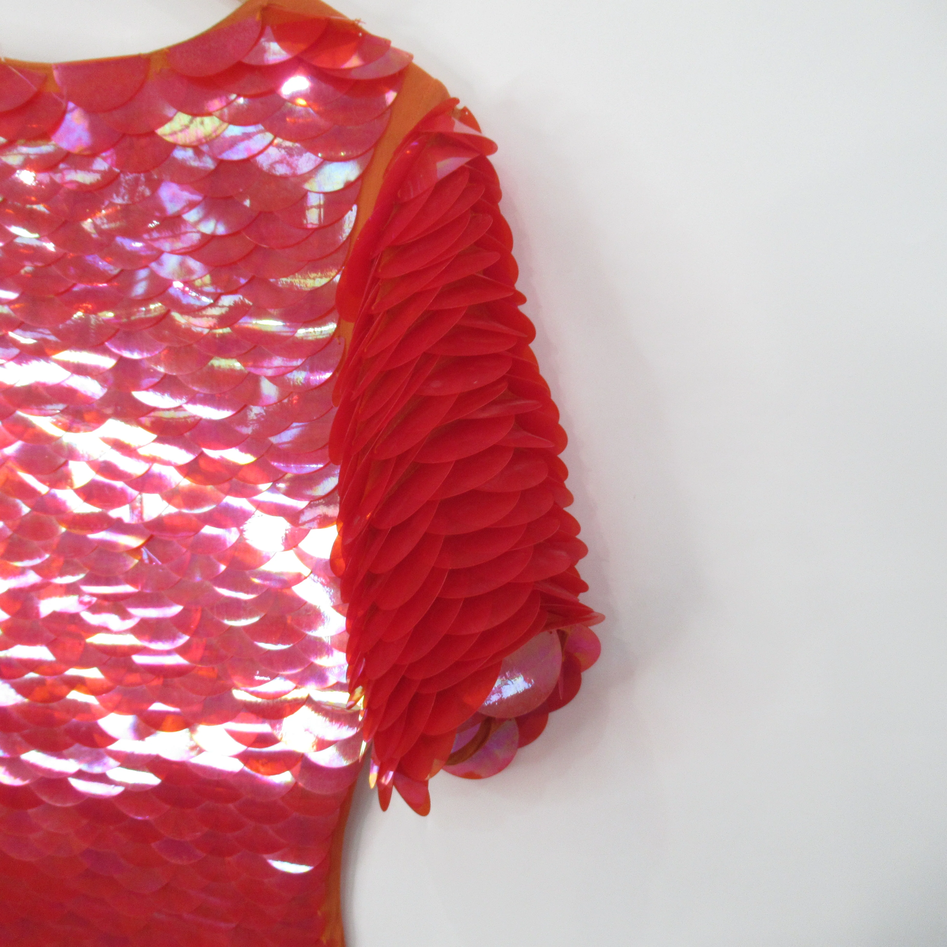 Unbranded Mermaid Dress Orange Medium Womenswear | Pre-loved - Image 4