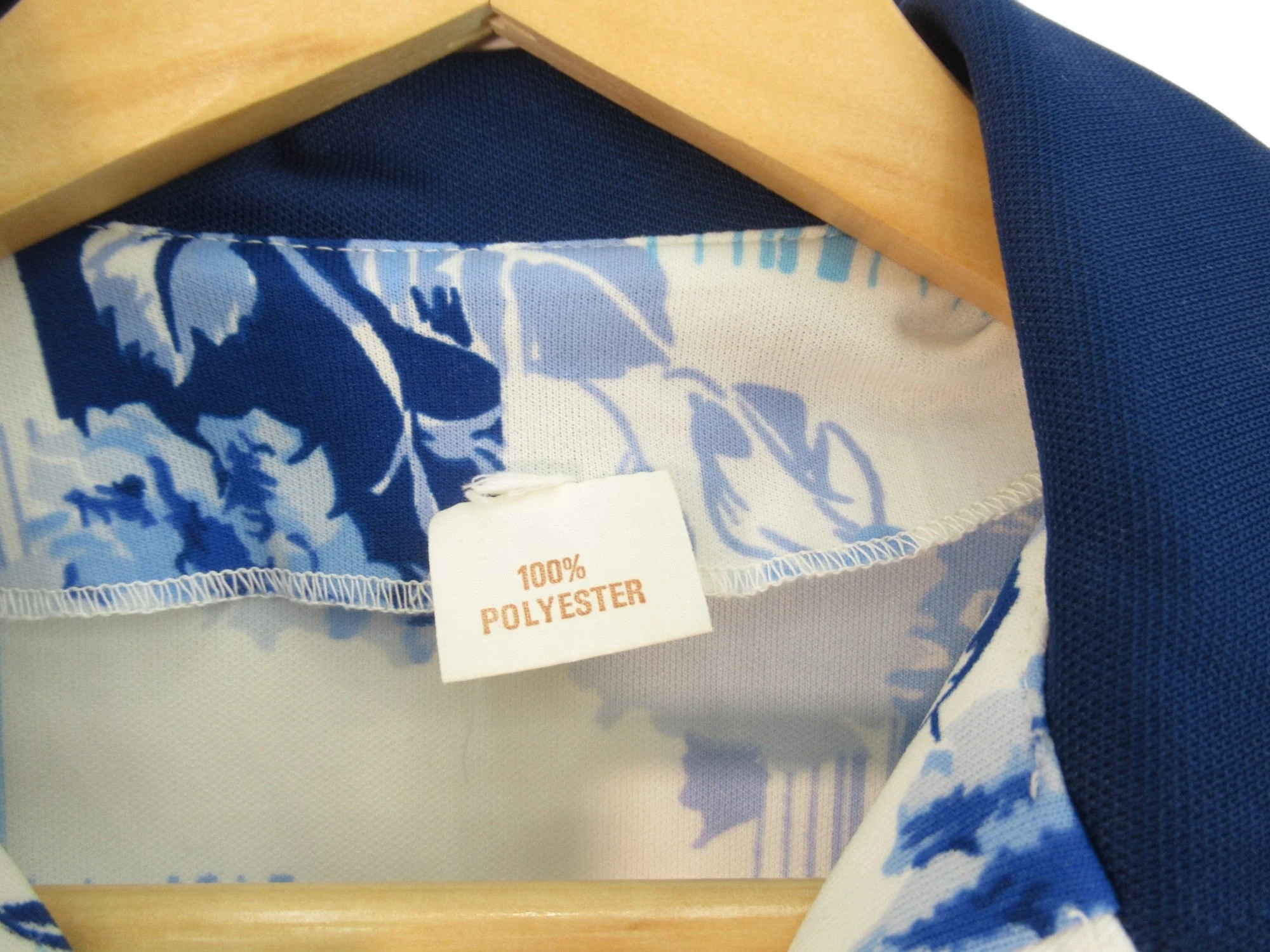 Unbranded Vintage Small White Blue Dress 1960 Womenswear | Preloved - Image 6