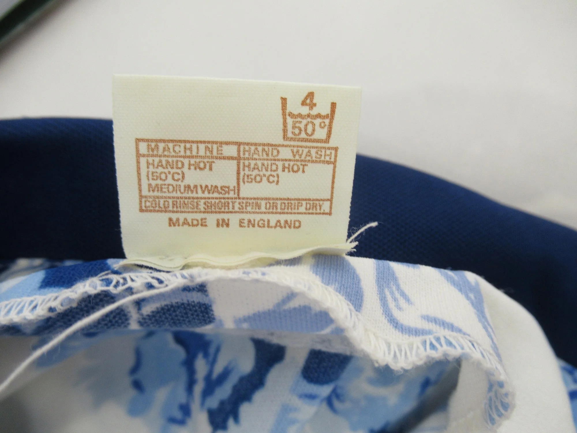 Unbranded Vintage Small White Blue Dress 1960 Womenswear | Preloved - Image 7