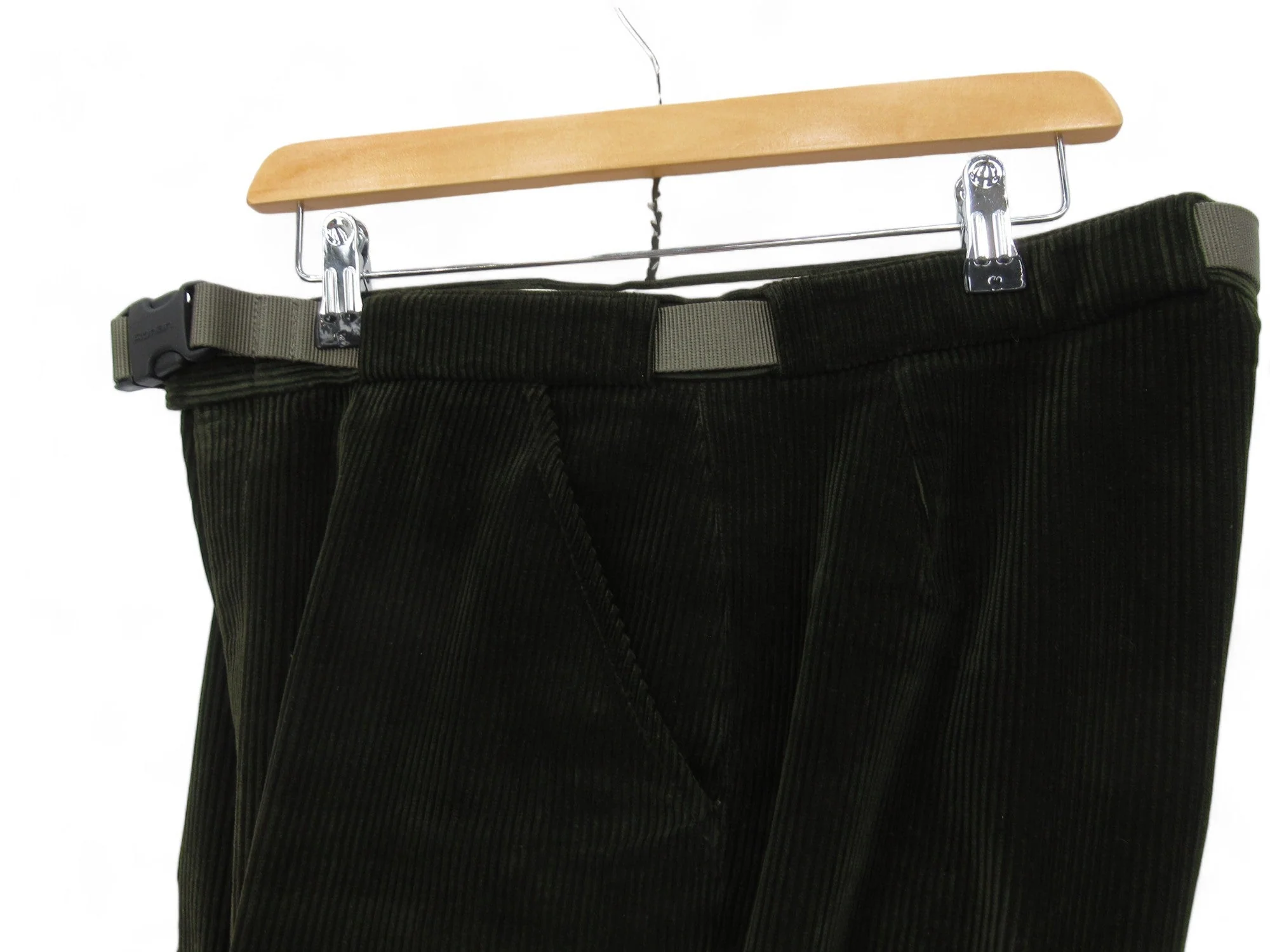 Unbranded W34" Olive Green Cord Trousers Menswear | Preloved - Image 4