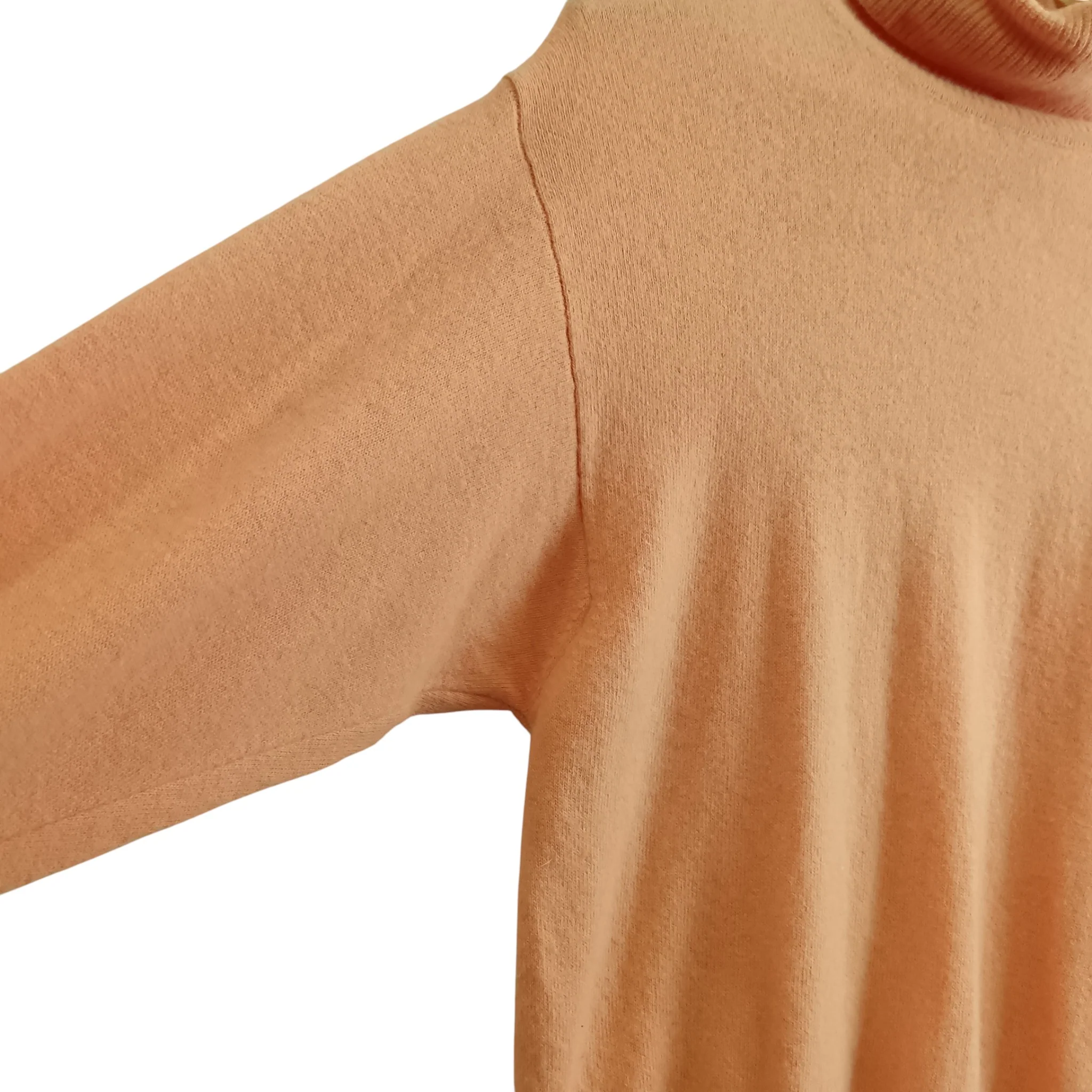 United Colors of Benetton Orange Knitted Turtleneck Women's Jumper UK M - Womenswear | Pre-loved - Image 5