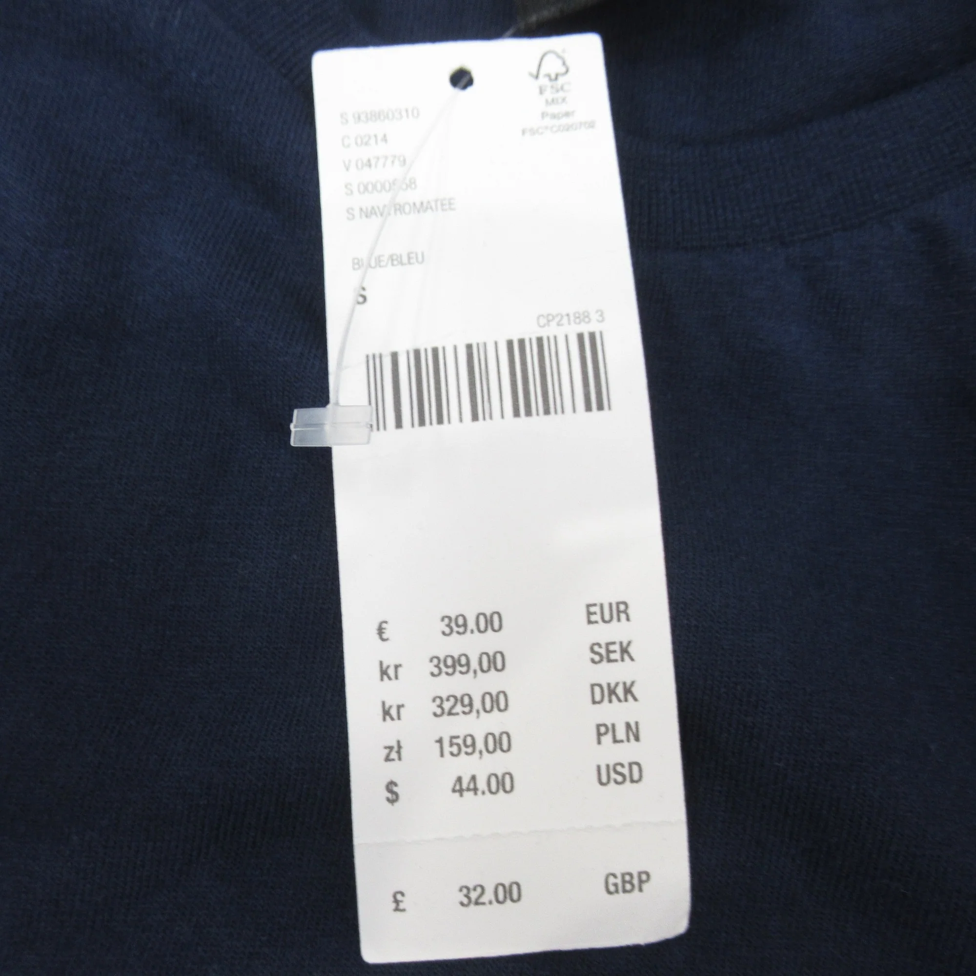 Urban Outfitters T Shirt Small Blue Cotton Menswear | Preloved - Image 5