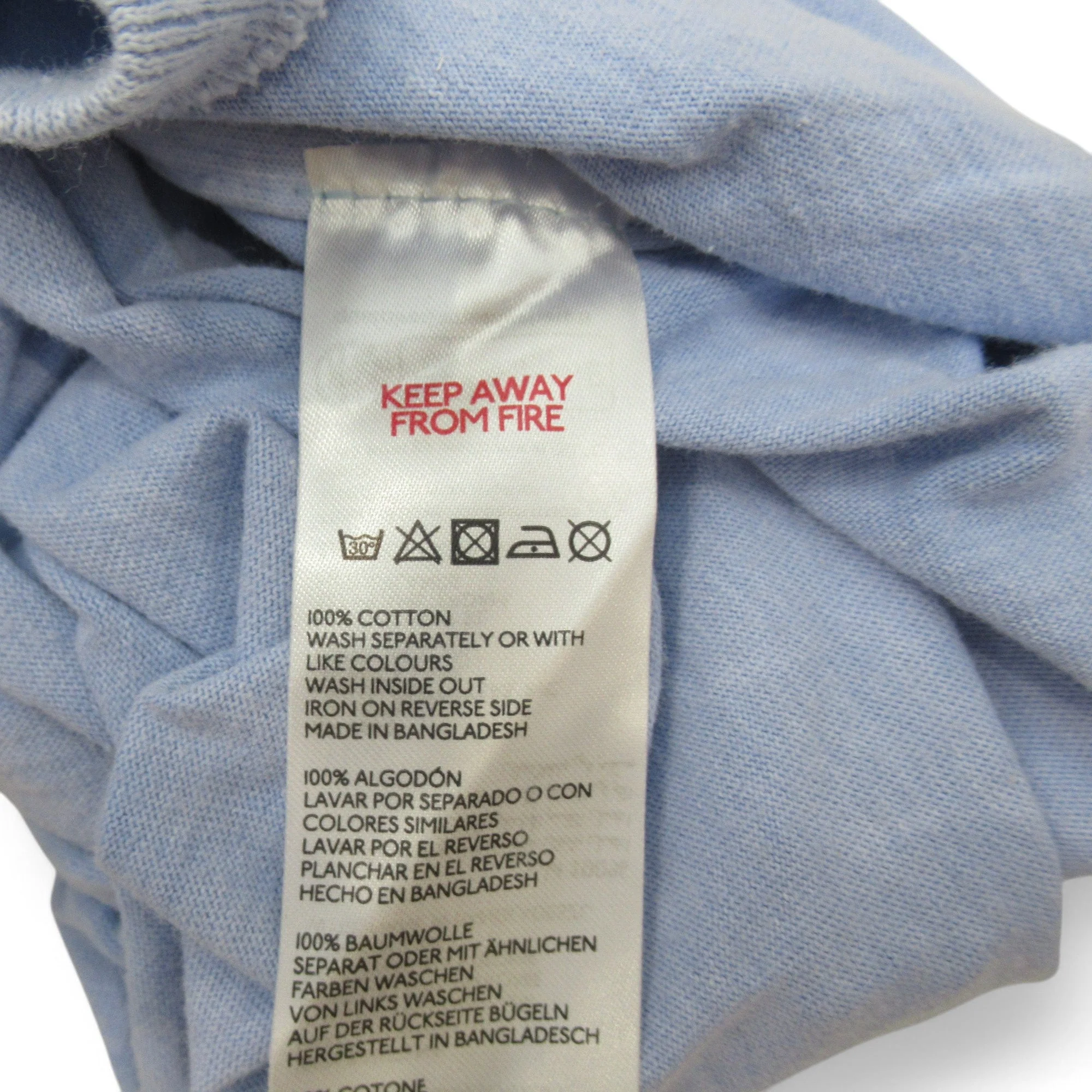 Urban Outfitters T Shirt Small Blue Menswear | Preloved - Image 6